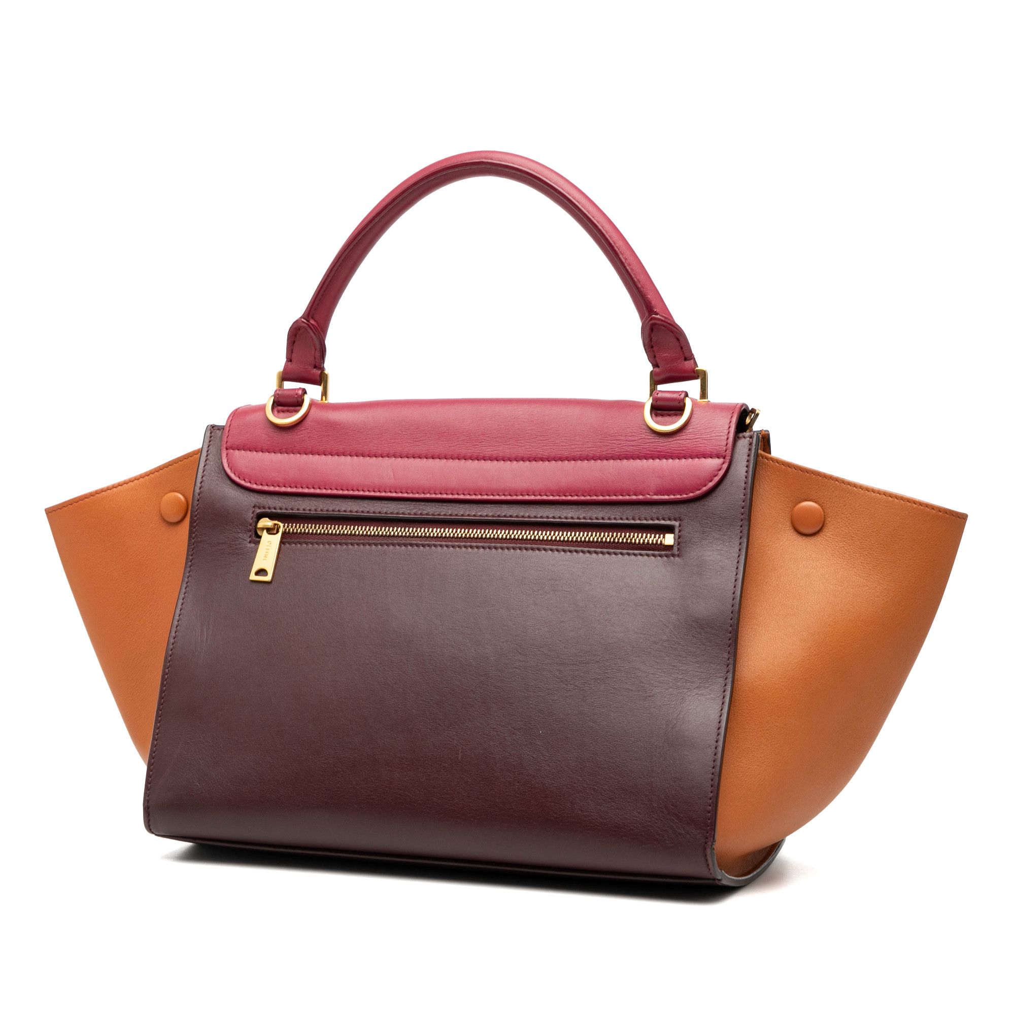 Celine Celine Small Tricolor Leather Trapeze Satchel Size ONE SIZE - 2 Thumbnail