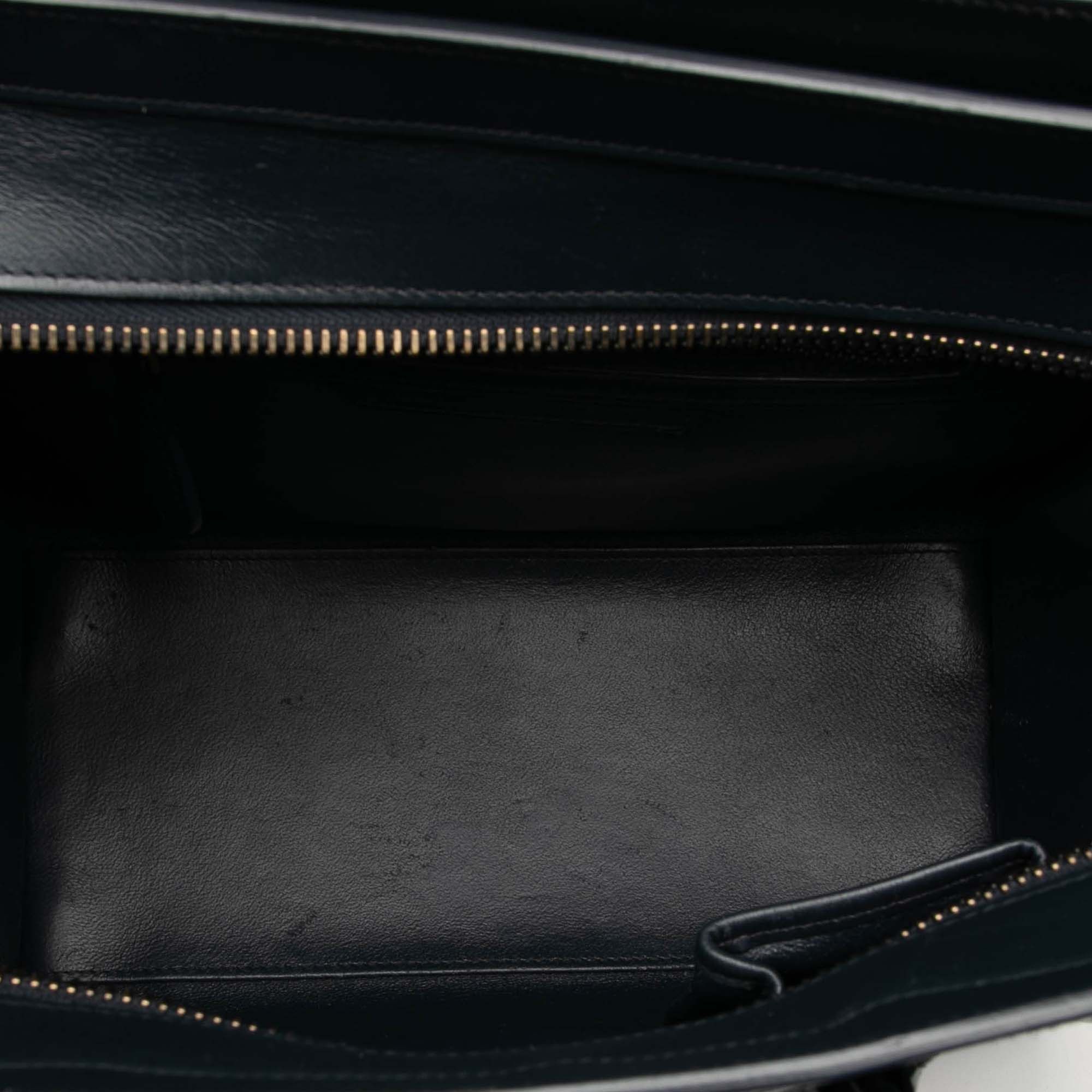 Celine Celine Micro Tricolor Leather Luggage Tote Size ONE SIZE - 4 Thumbnail