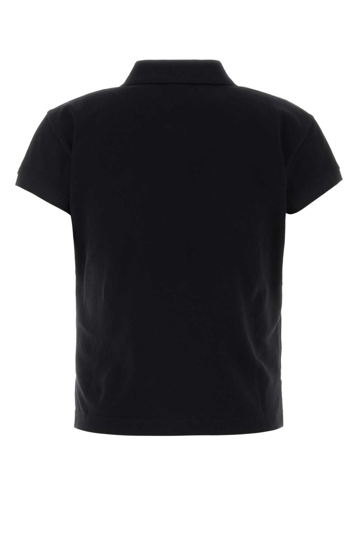 Balenciaga Black Piquet Polo Shirt Size M / US 6-8 / IT 42-44 - 2 Thumbnail