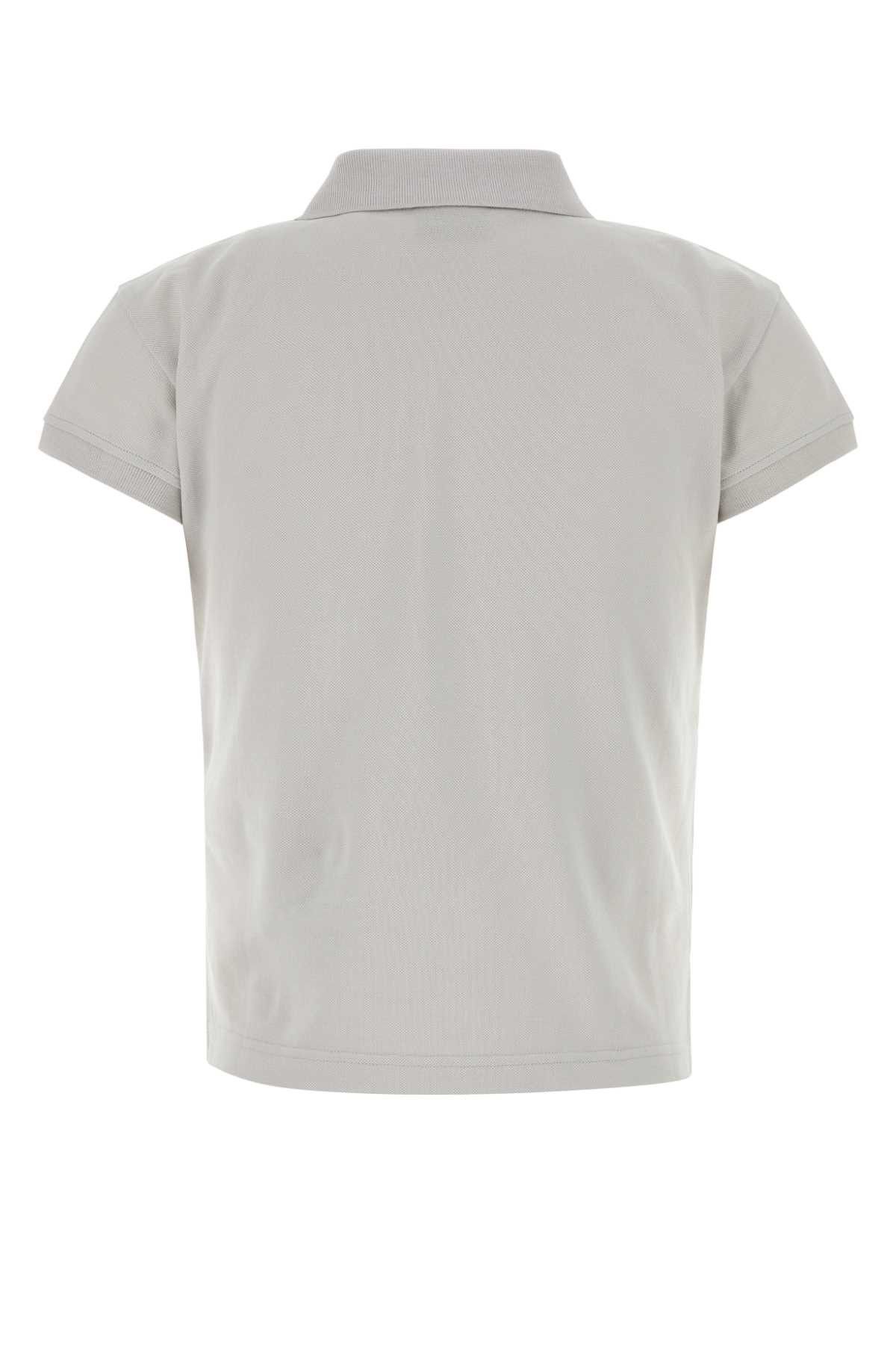 Balenciaga Light Grey Piquet Polo Shirt Size M / US 6-8 / IT 42-44 - 2 Thumbnail