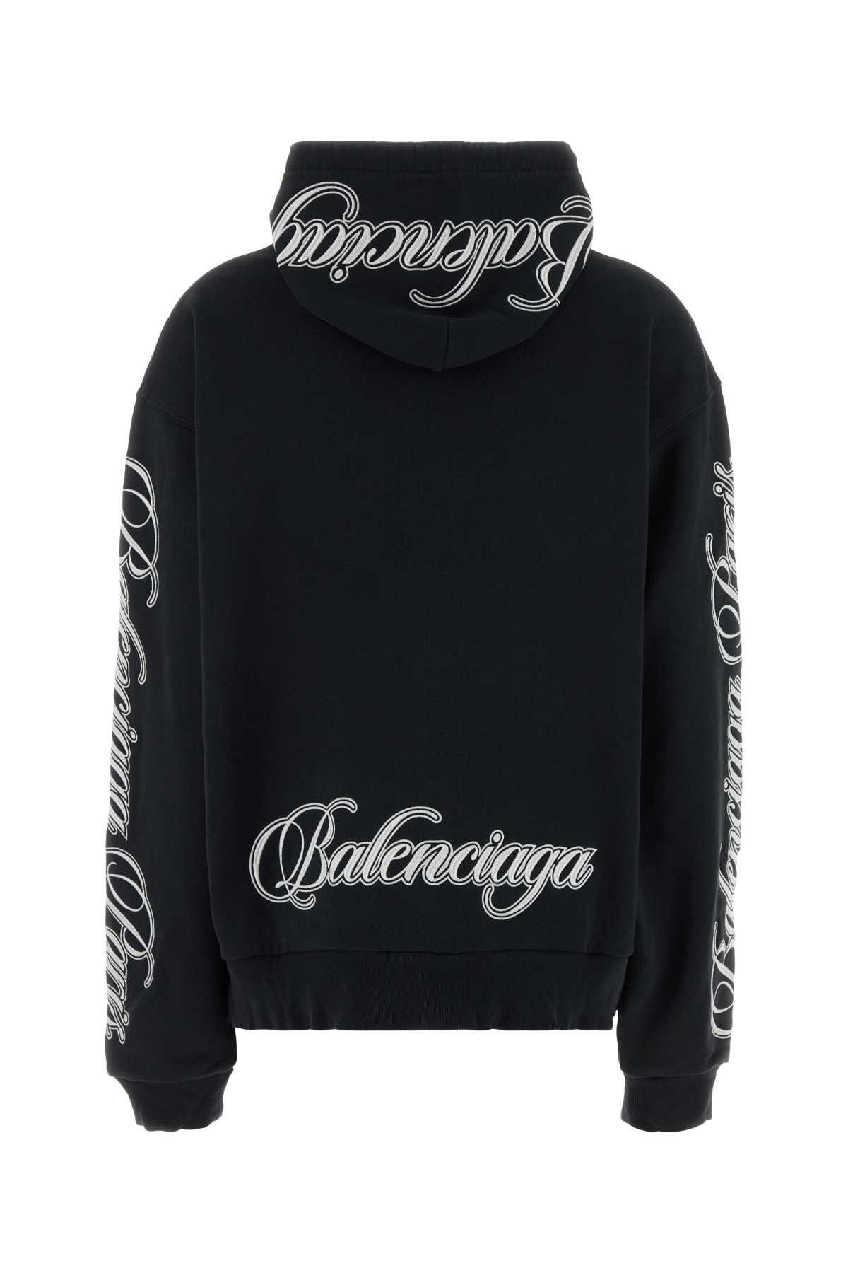 Balenciaga Slate Cotton Oversize Sweatshirt Size S / US 4 / IT 40 - 2 Thumbnail