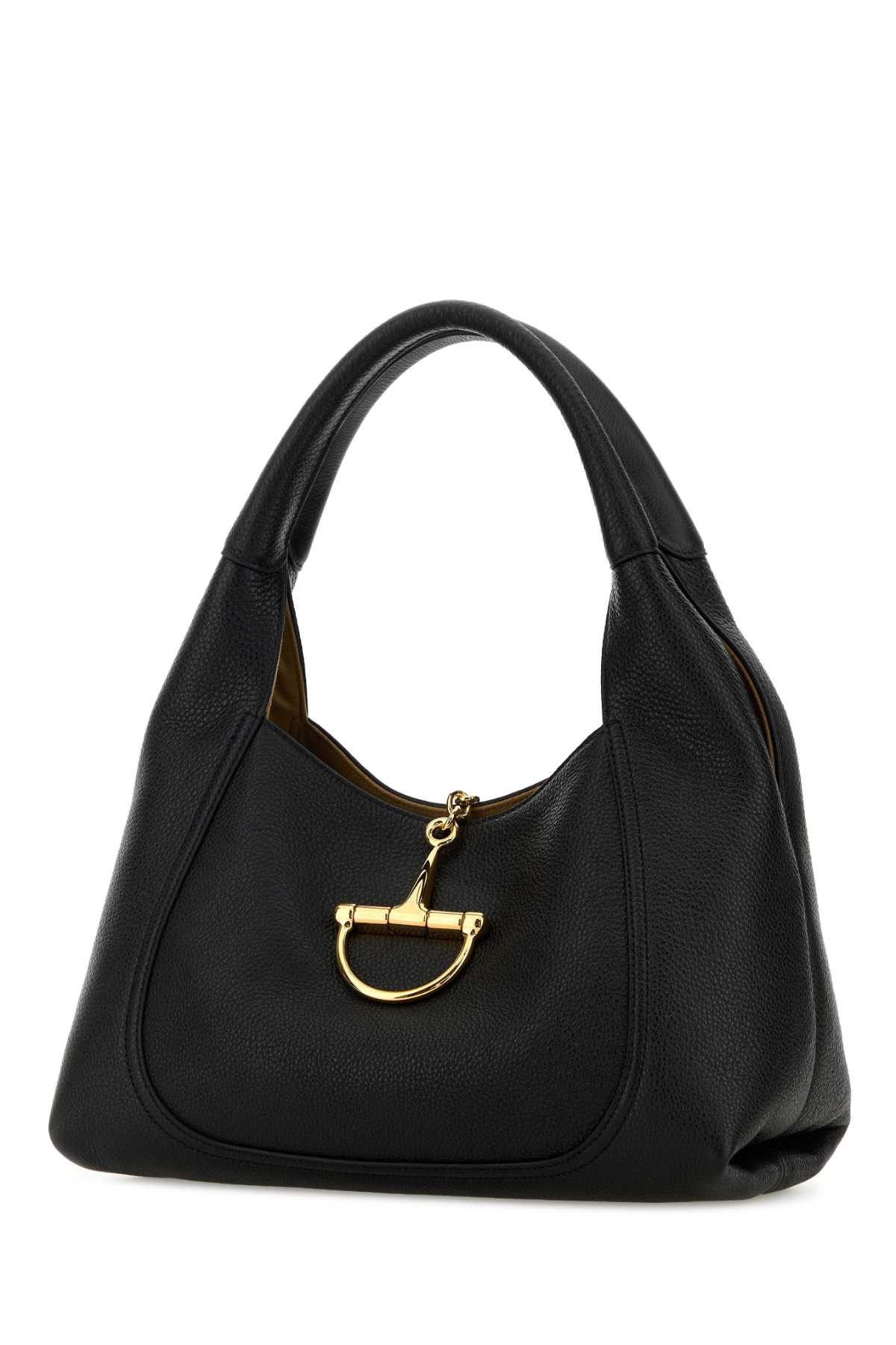 Gucci Black Leather Shoulder Bag Size ONE SIZE - 2 Thumbnail