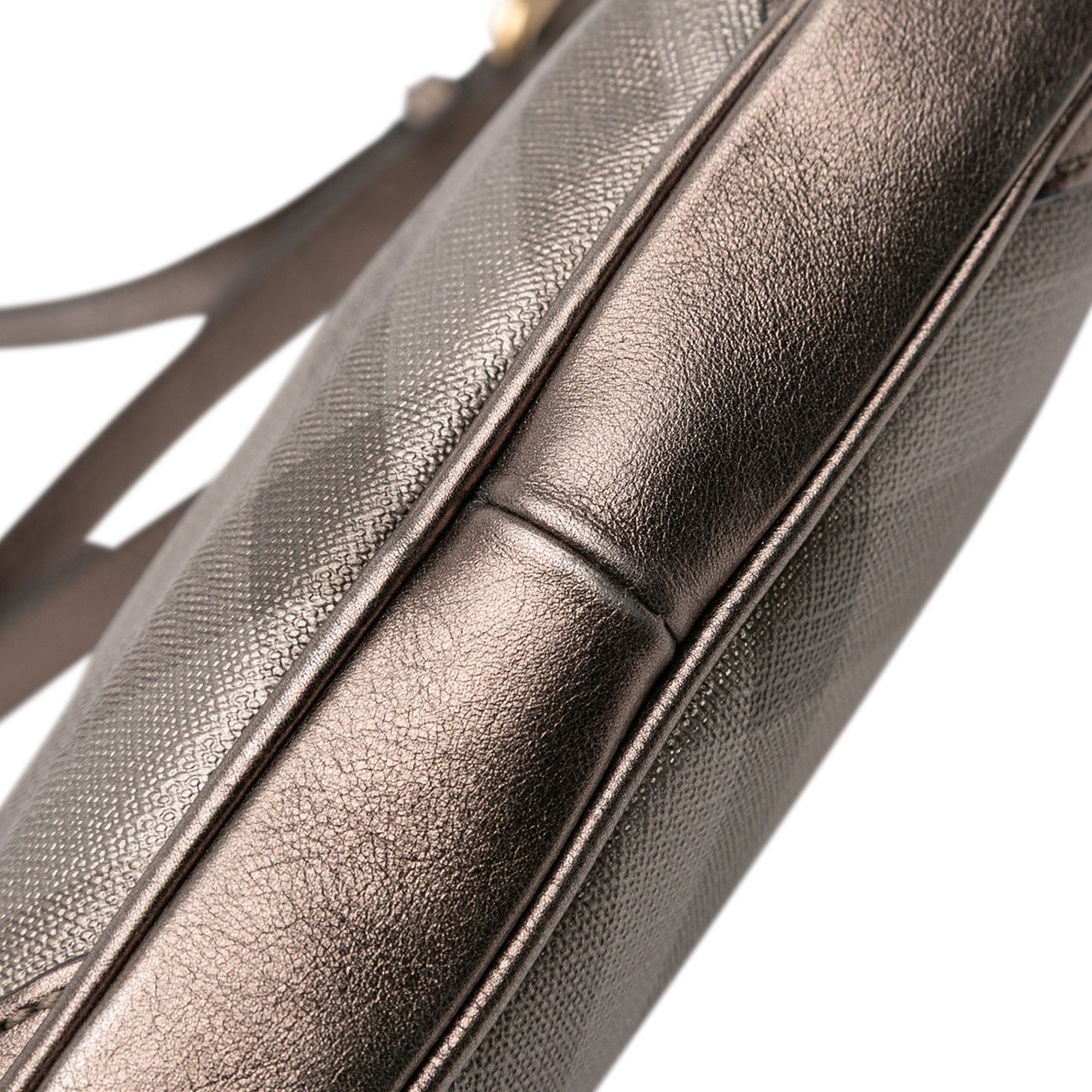 Burberry Burberry Supernova Check Canvas and Metallic Leather Crossbody Size ONE SIZE - 7 Thumbnail