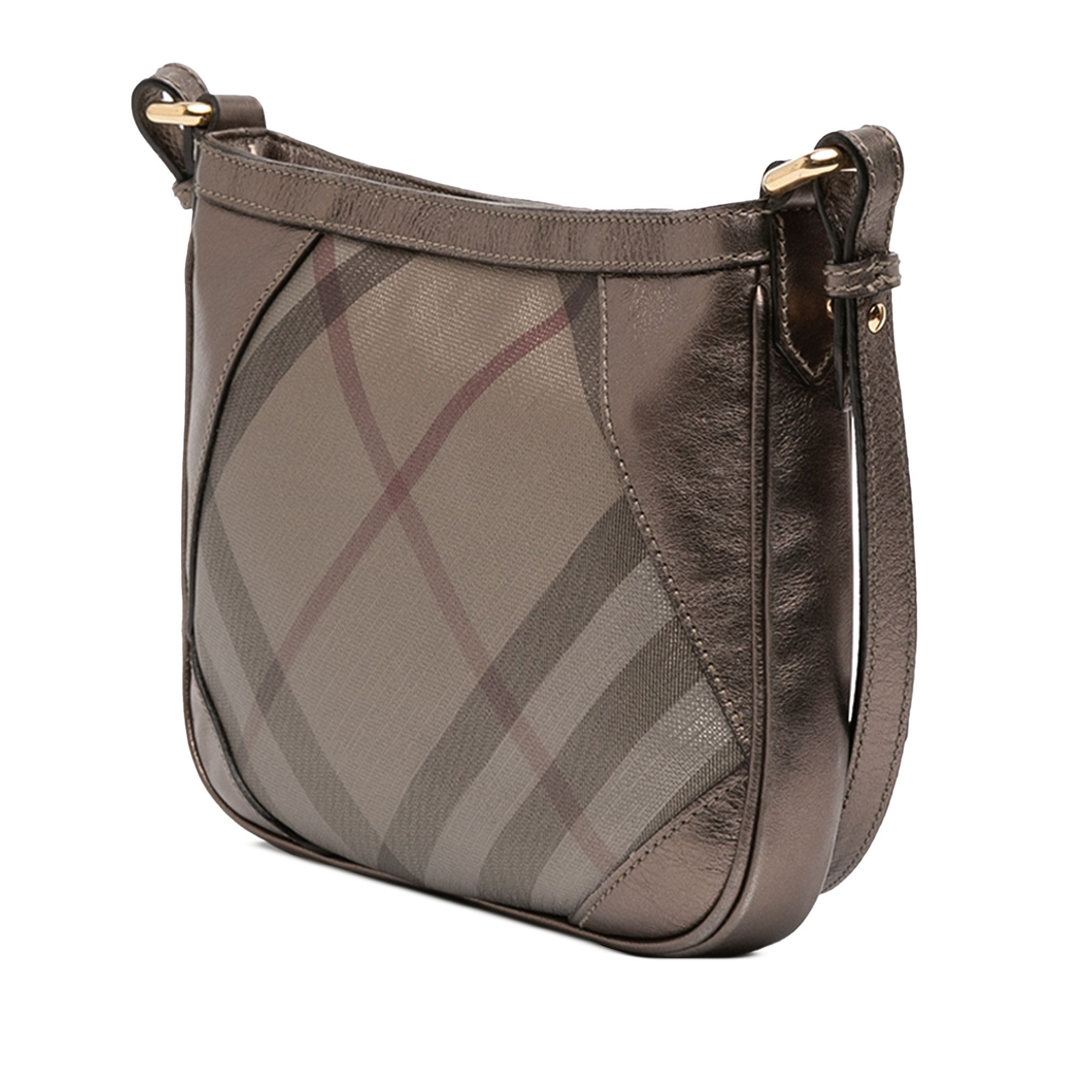 Burberry Burberry Supernova Check Canvas and Metallic Leather Crossbody Size ONE SIZE - 2 Thumbnail