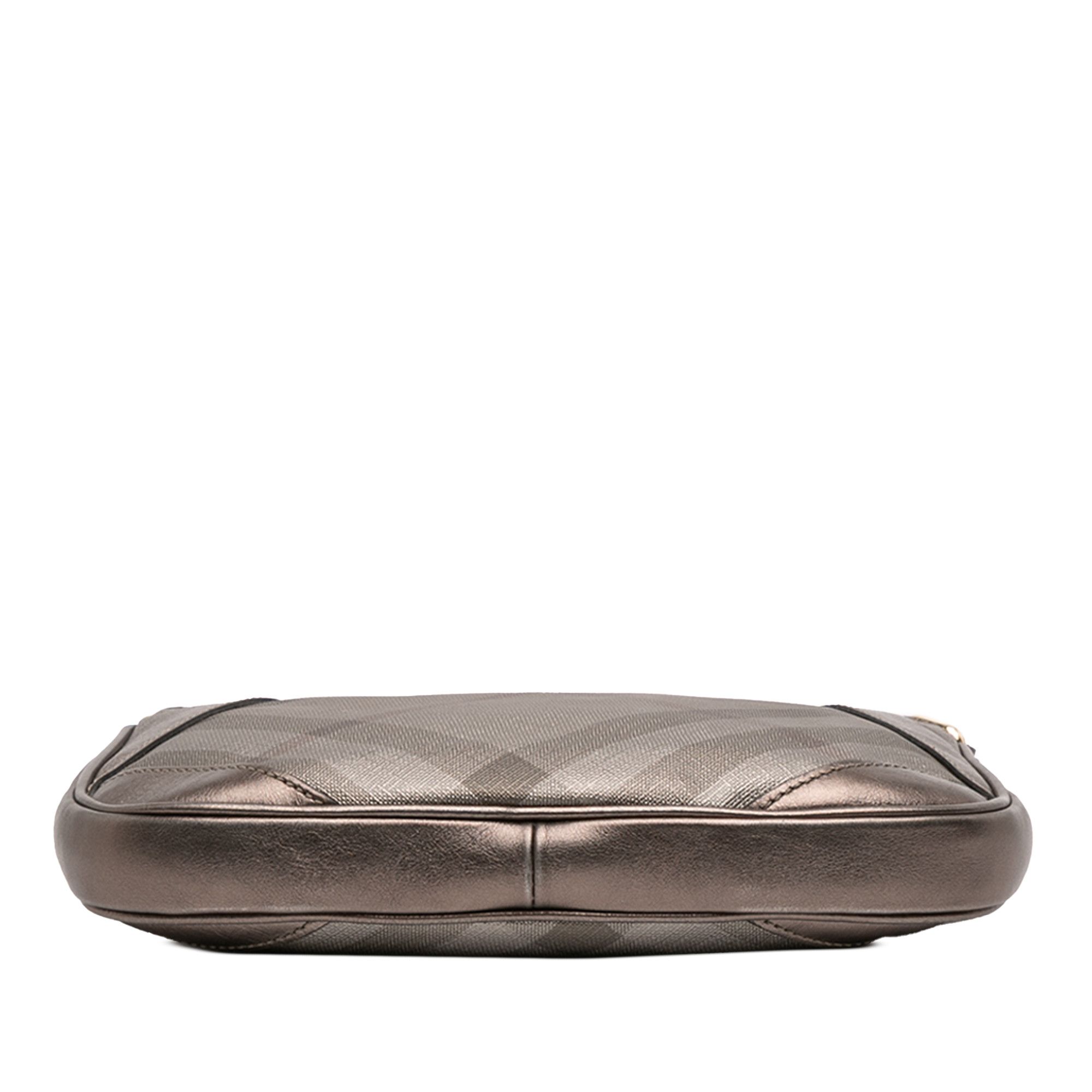 Burberry Burberry Supernova Check Canvas and Metallic Leather Crossbody Size ONE SIZE - 3 Thumbnail