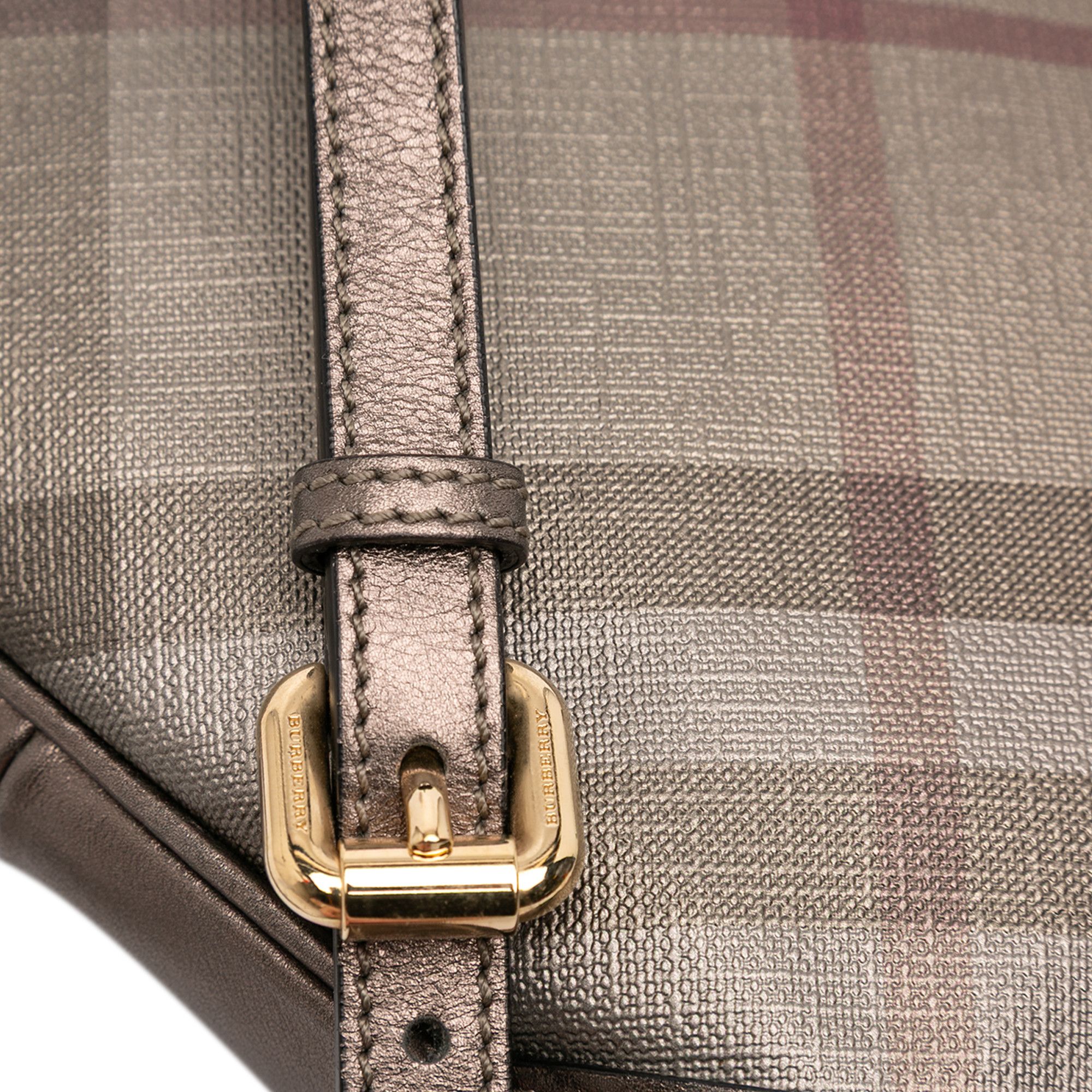 Burberry Burberry Supernova Check Canvas and Metallic Leather Crossbody Size ONE SIZE - 9 Thumbnail