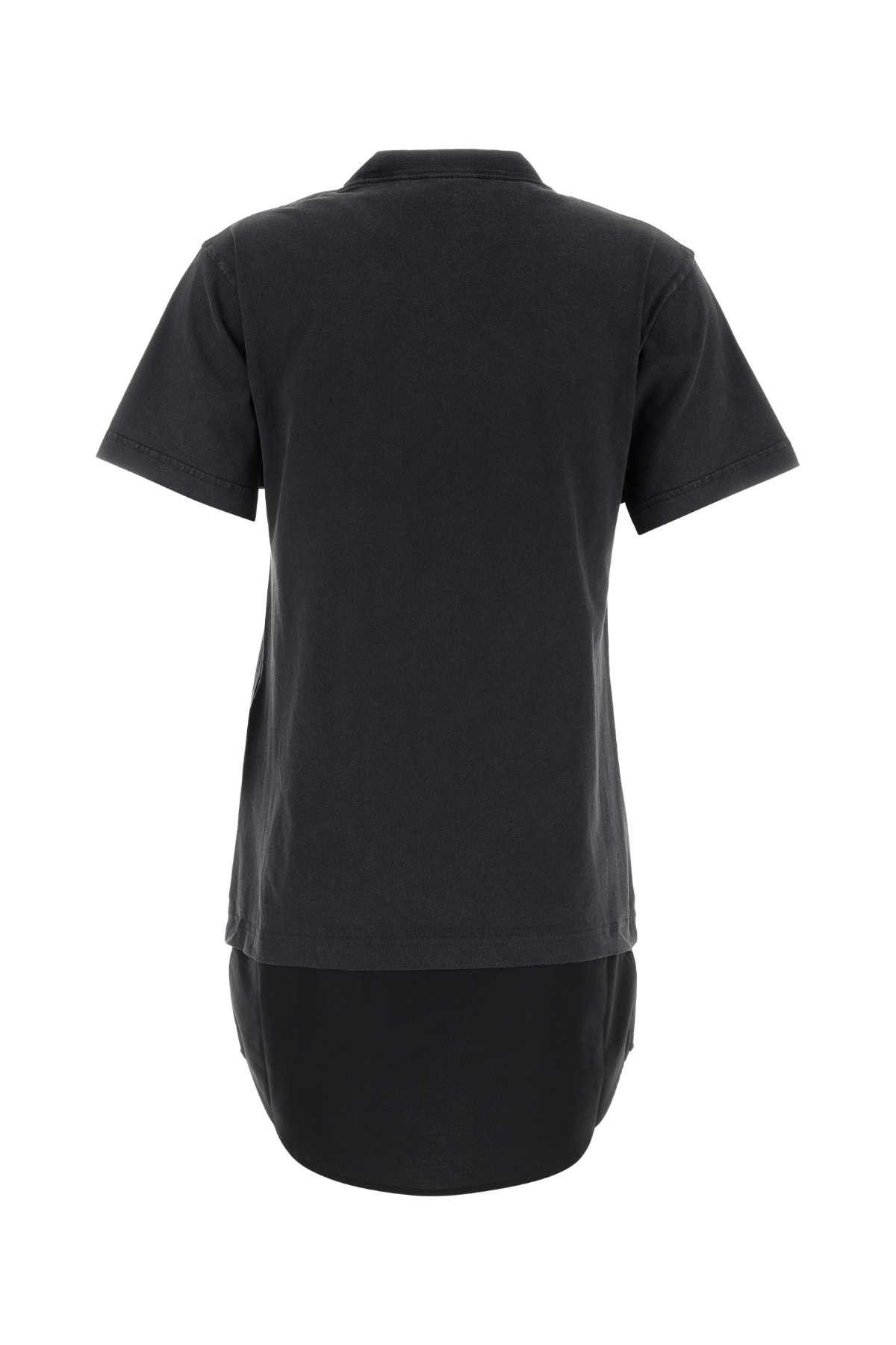 Balenciaga Slate Cotton T-Shirt Dress Size M / US 6-8 / IT 42-44 - 2 Thumbnail