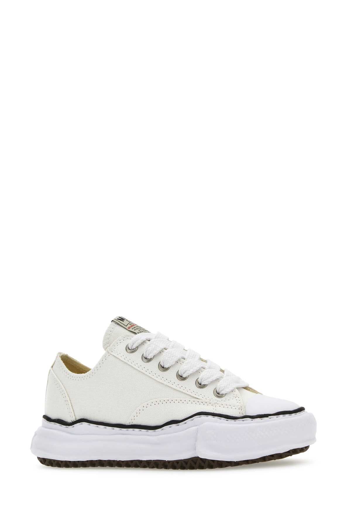 Maison MIHARA YASUHIRO Ivory Canvas Sneakers Size US 12 / EU 45 - 2 Thumbnail