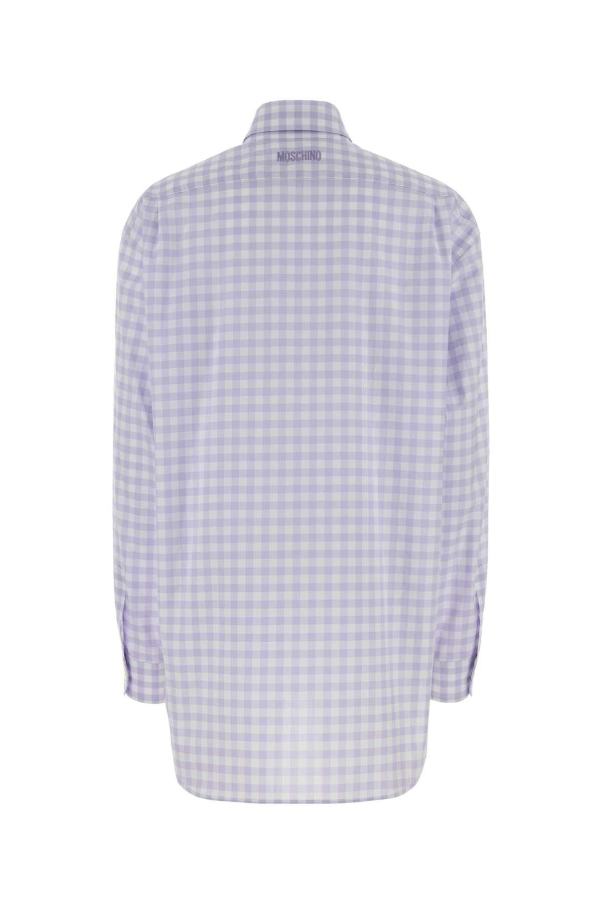 Moschino Embroidered Poplin Oversize Shirt Size S / US 4 / IT 40 - 2 Thumbnail