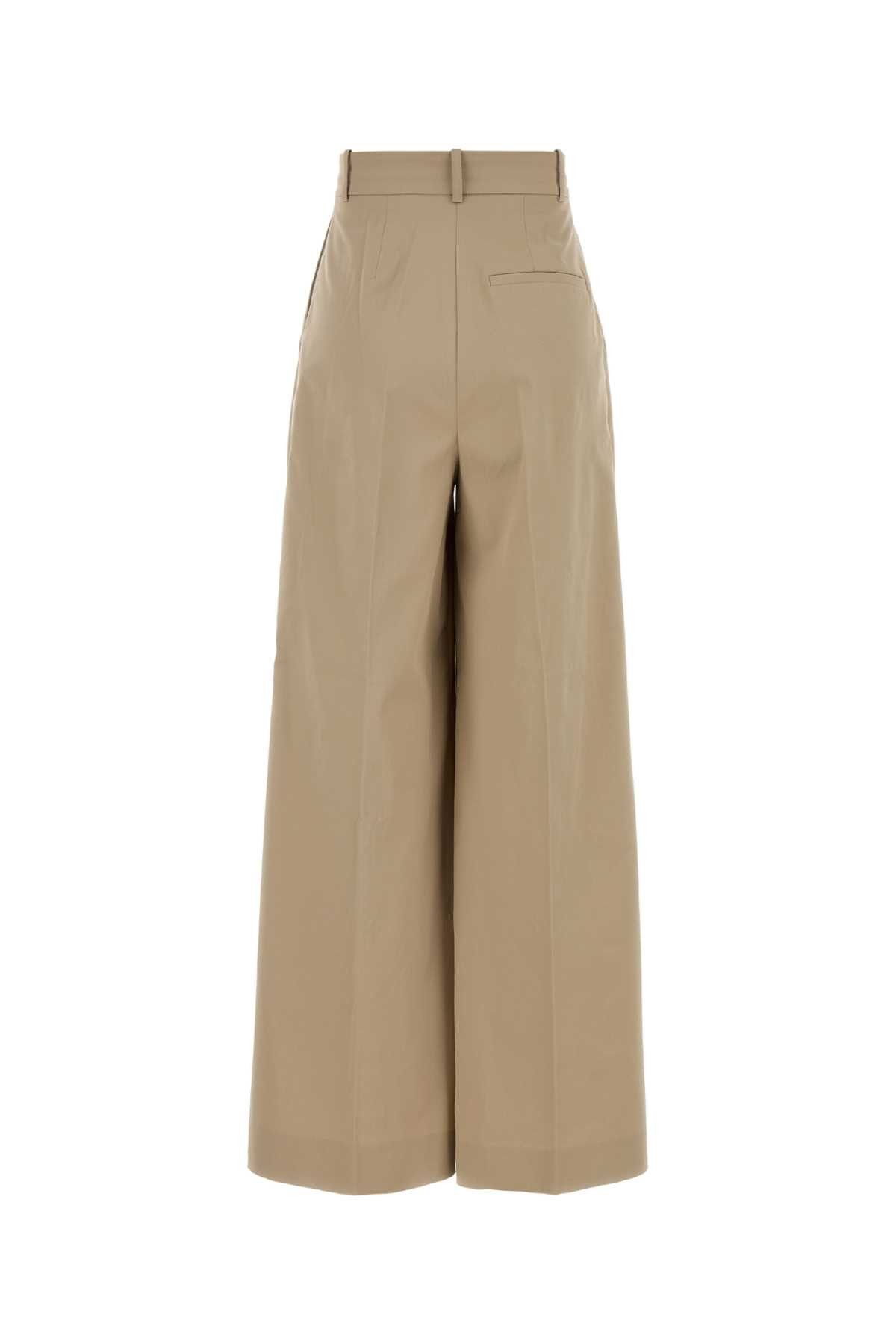 Anine Bing Beige Stretch Cotton Wide-Leg Lout Pant Size 24" / US 00 / IT 34 - 2 Thumbnail