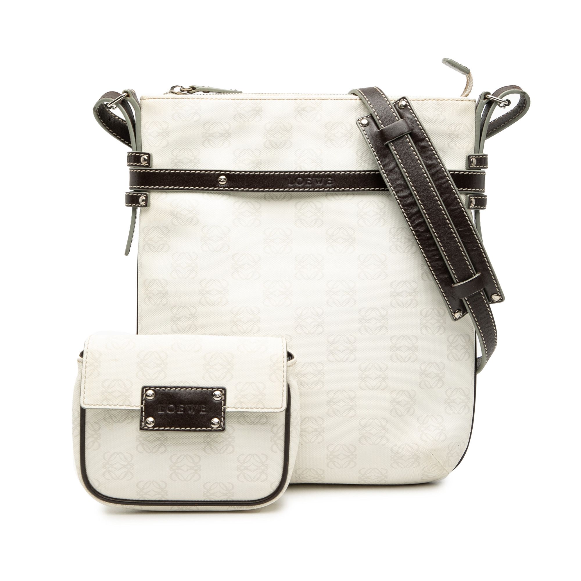 Loewe LOEWE Anagram Coated Canvas Crossbody Size ONE SIZE - 8 Thumbnail