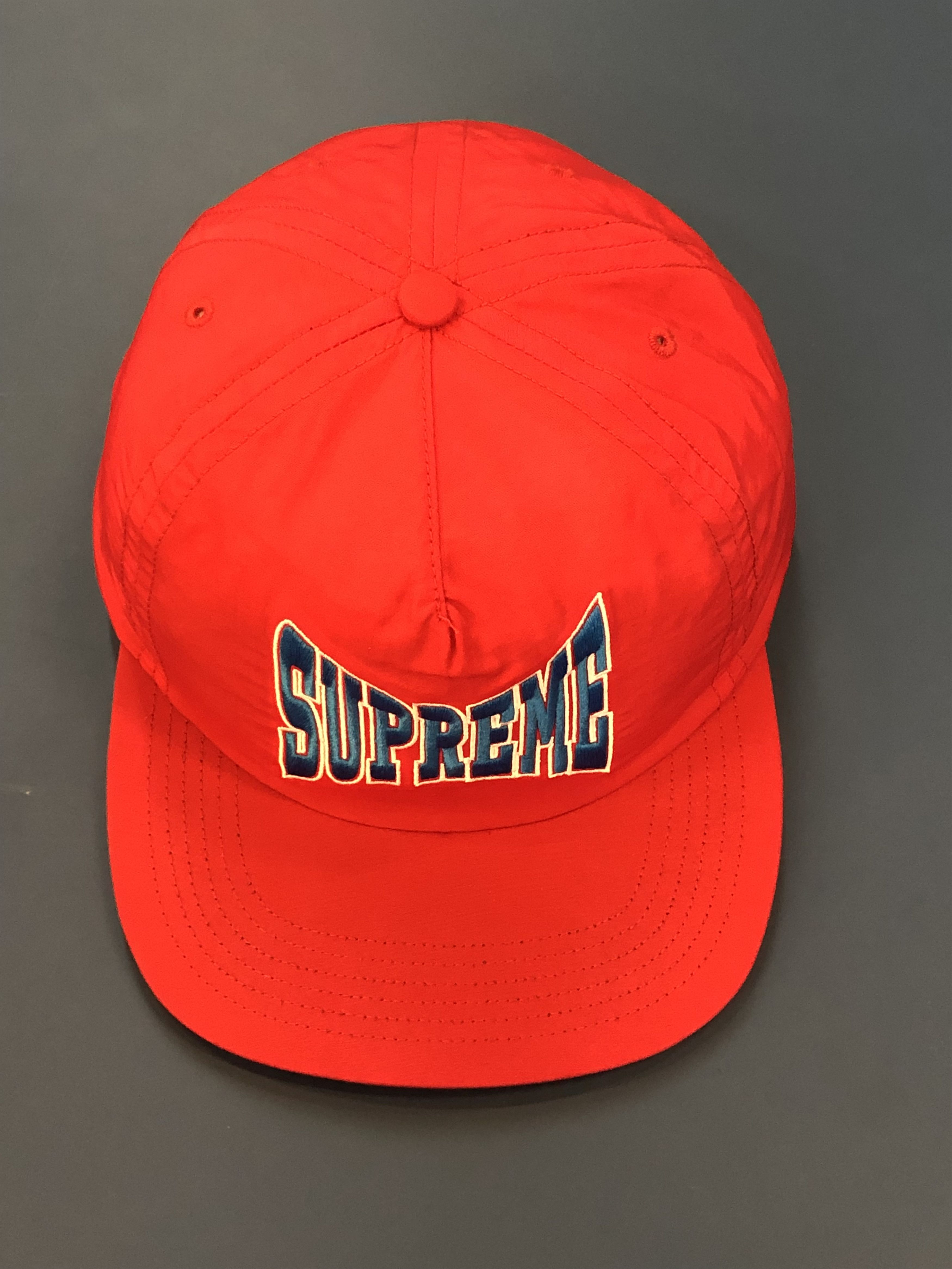 Twill Supreme Orange Cap Supreme RED Washed Chino Twill Camp Cap