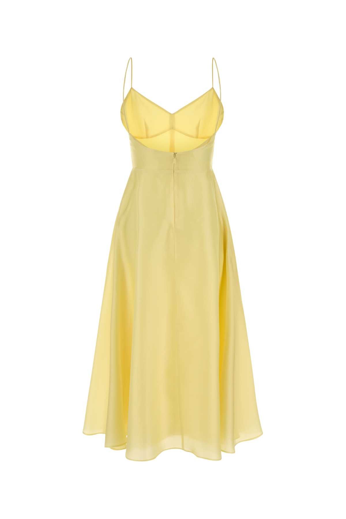 Alberta Ferretti Yellow Silk Dress Size S / US 4 / IT 40 - 2 Thumbnail