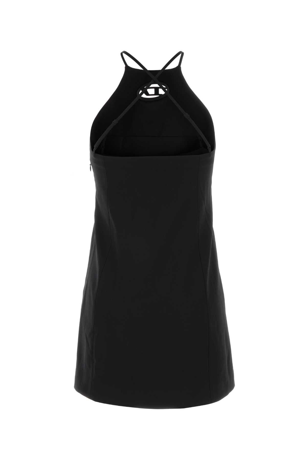 Diesel Black Stretch Twill Mini Dress Size XS / US 0-2 / IT 36-38 - 2 Thumbnail