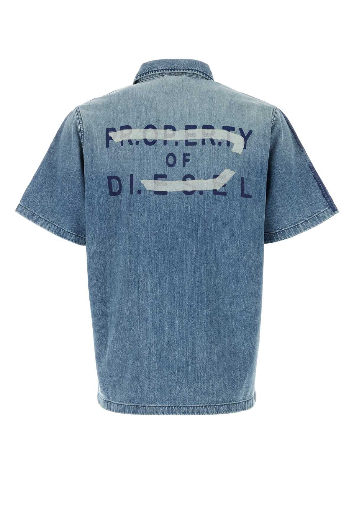 Diesel Light Blue Denim Shirt Size US S / EU 44-46 / 1 - 2 Thumbnail