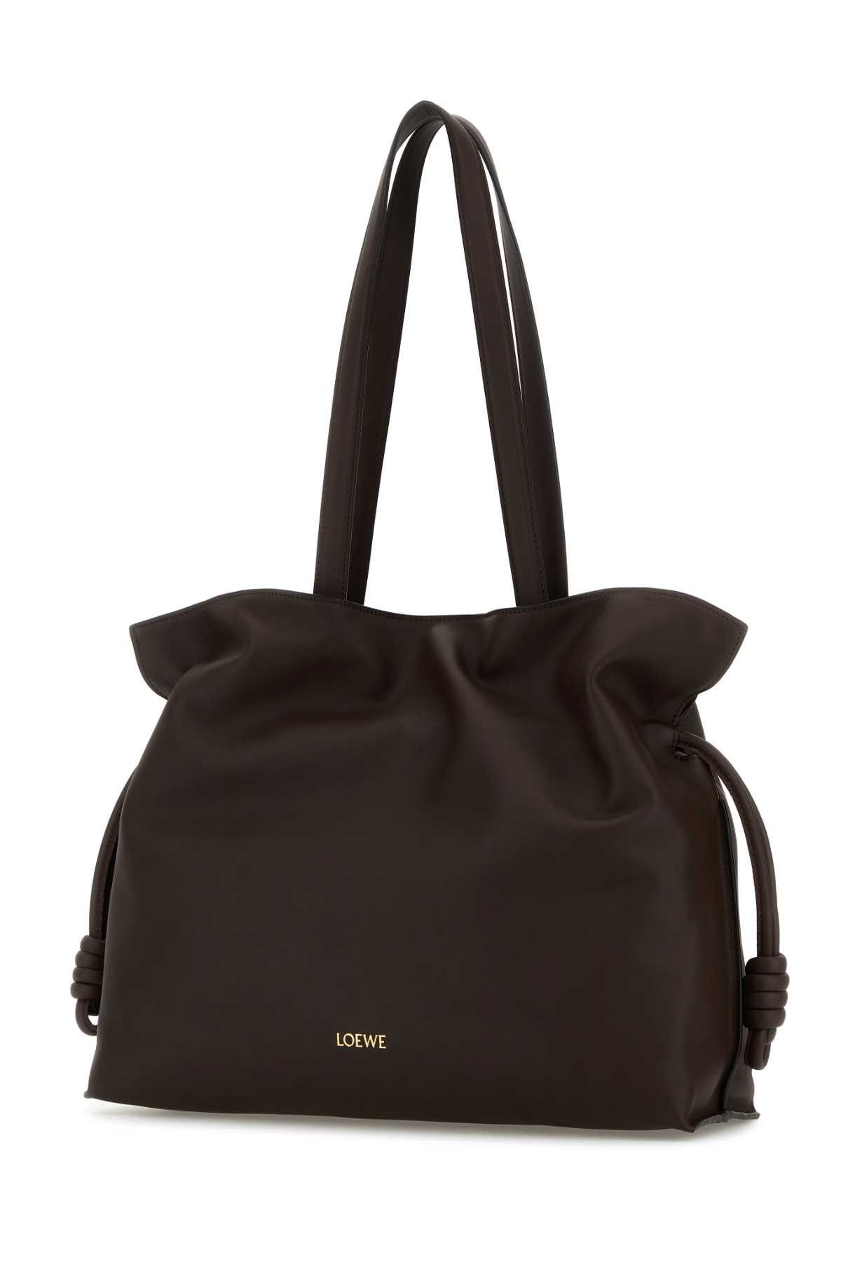 Loewe Chocolate Nappa Leather Large Flamenco Shoulder Bag Size ONE SIZE - 2 Thumbnail