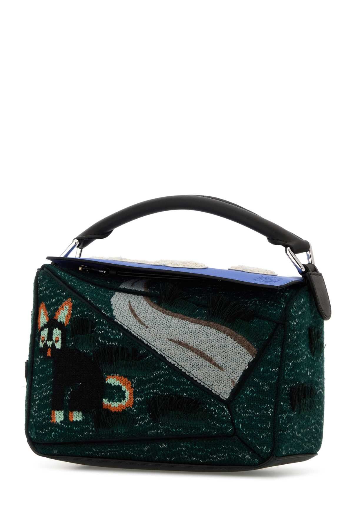 Loewe Embroidered Fabric Small Puzzle Handbag Size ONE SIZE - 2 Thumbnail