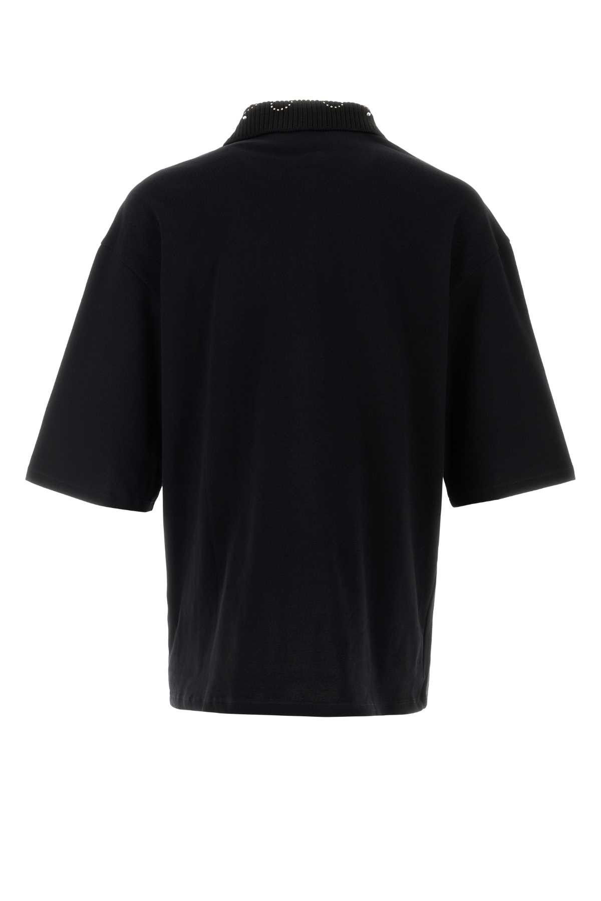 Amiri Black Piquet Polo Shirt Size US XS / EU 42 / 0 - 2 Thumbnail