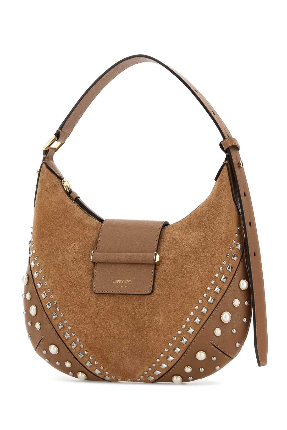 Jimmy Choo Biscuit Suede Bar Shoulder Bag Size ONE SIZE - 2 Thumbnail