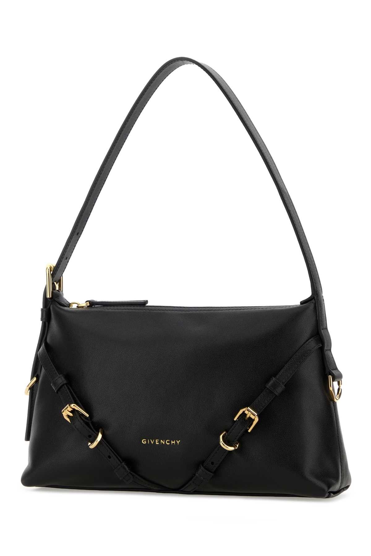 Givenchy Black Leather Mini Voyou Shoulder Bag Size ONE SIZE - 2 Thumbnail