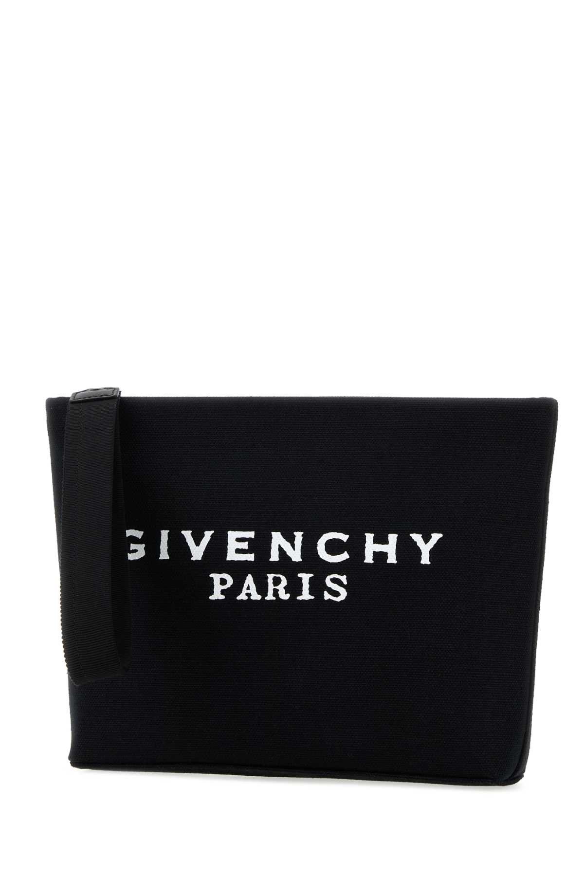 Givenchy Black Canvas Pouch Size ONE SIZE - 2 Thumbnail
