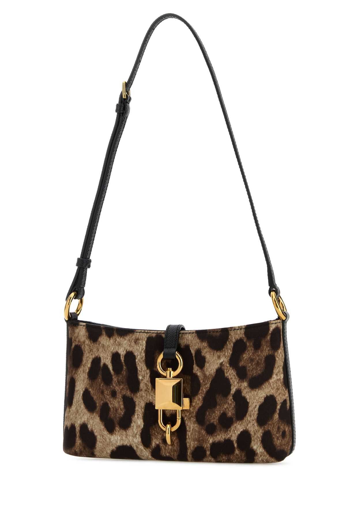 Dolce & Gabbana Printed Fabric Lock Shoulder Bag Size ONE SIZE - 2 Thumbnail