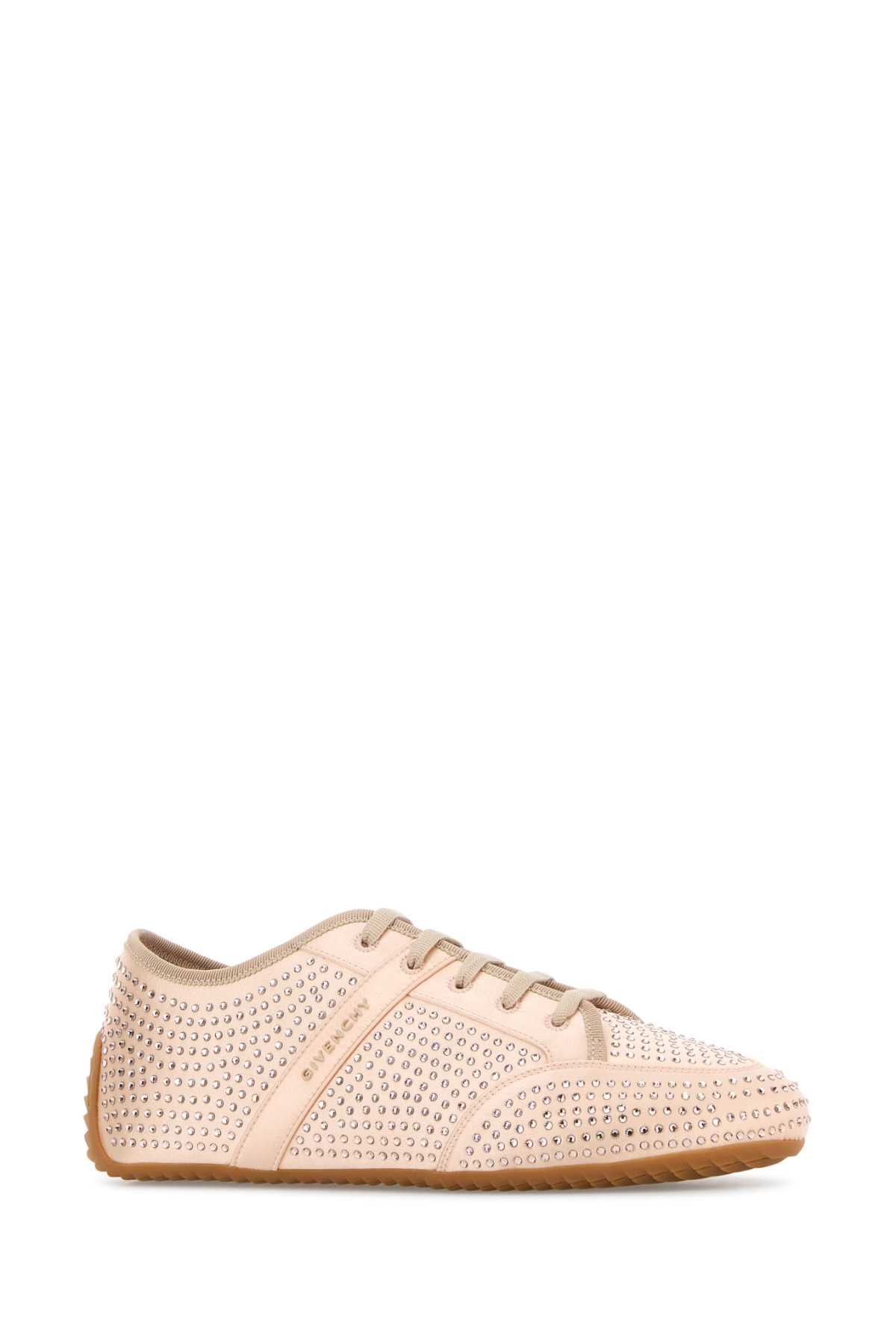 Givenchy Powder Pink Satin Slim Sneakers Size US 8 / IT 38 - 2 Thumbnail