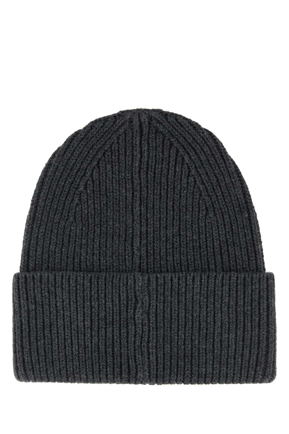 Isabel Marant Charcoal Stretch Cotton Blend Mayers Beanie Hat Size ONE SIZE - 2 Thumbnail