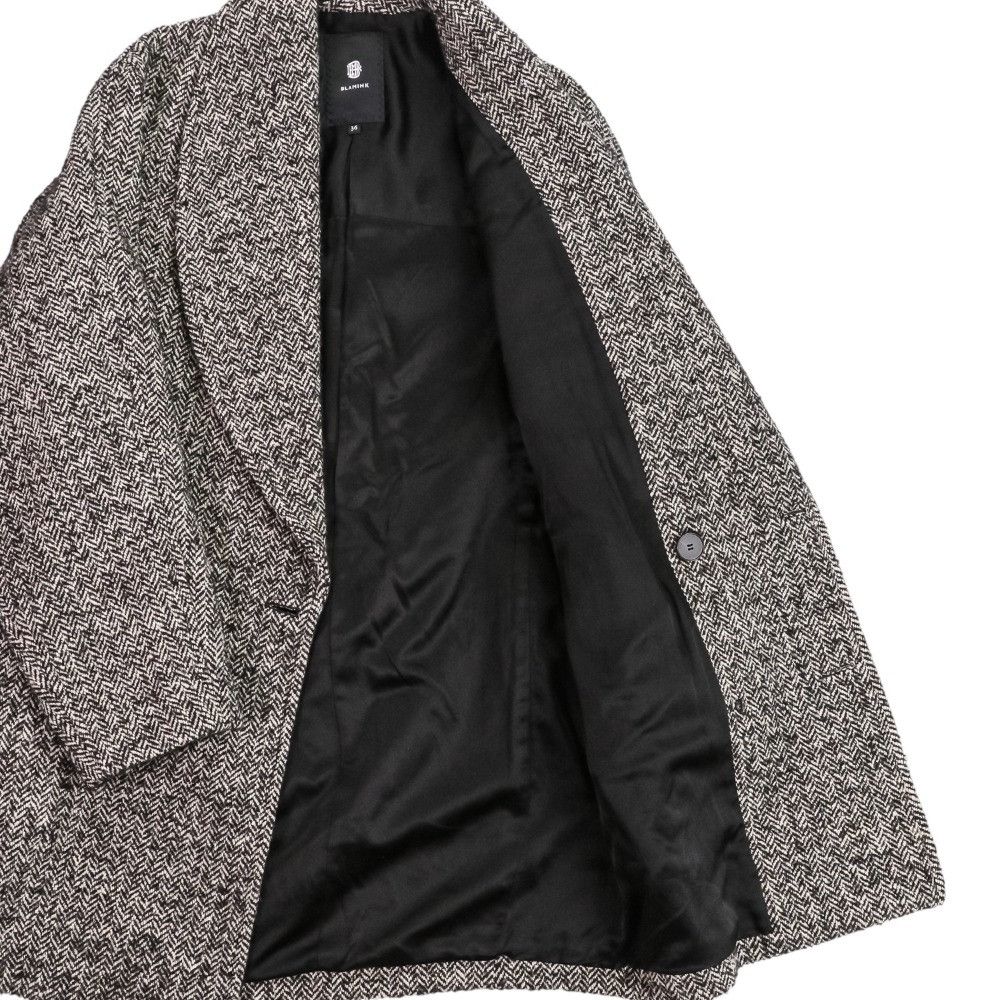 Other Other Blamink Herringbone Tweed Double-breasted Coat Textile Outerwear 7925-299-0374 DUTY FREE for USA Size ONE SIZE - 6 Thumbnail