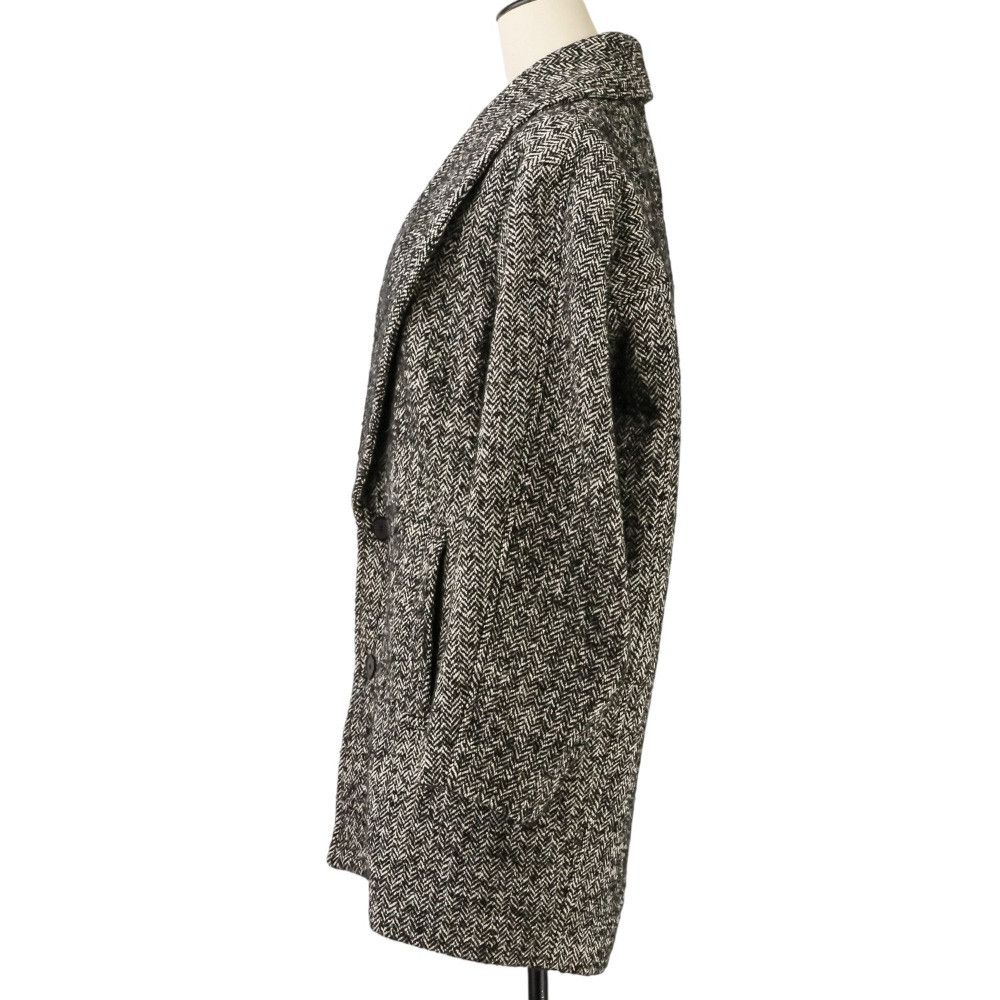 Other Other Blamink Herringbone Tweed Double-breasted Coat Textile Outerwear 7925-299-0374 DUTY FREE for USA Size ONE SIZE - 3 Thumbnail