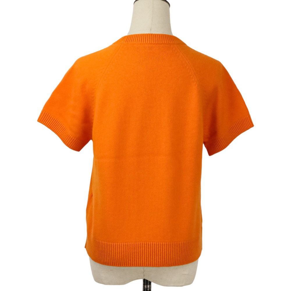 Hermes Hermes Hermès Funny Ice Cream Cashmere Short Sleeve Knit40 Textile Tops DUTY FREE for USA Size ONE SIZE - 4 Thumbnail