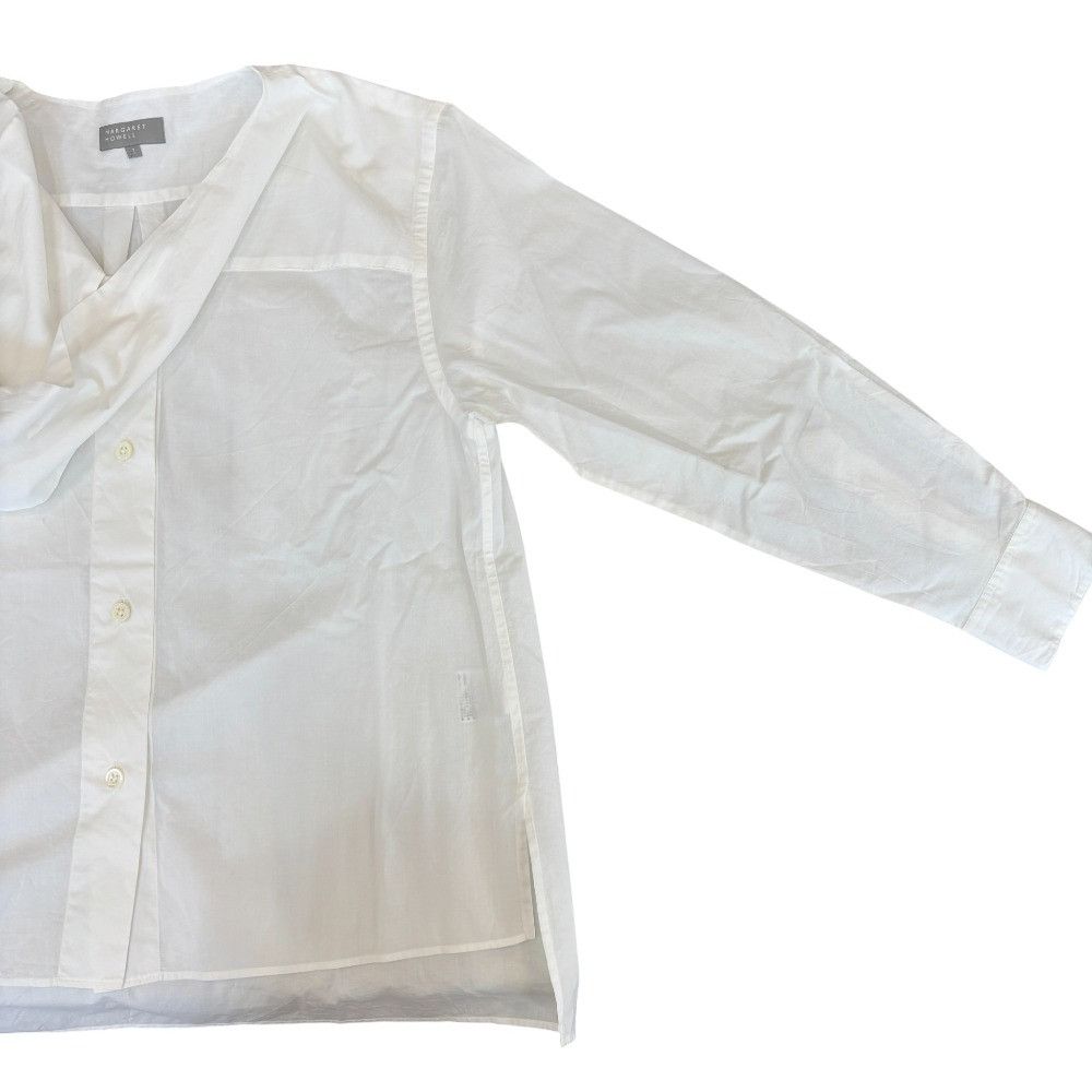 Margaret Howell Margaret Howell Margaret Howell Washed Cotton Tie Blouse Textile Tops DUTY FREE for USA Size ONE SIZE - 6 Thumbnail