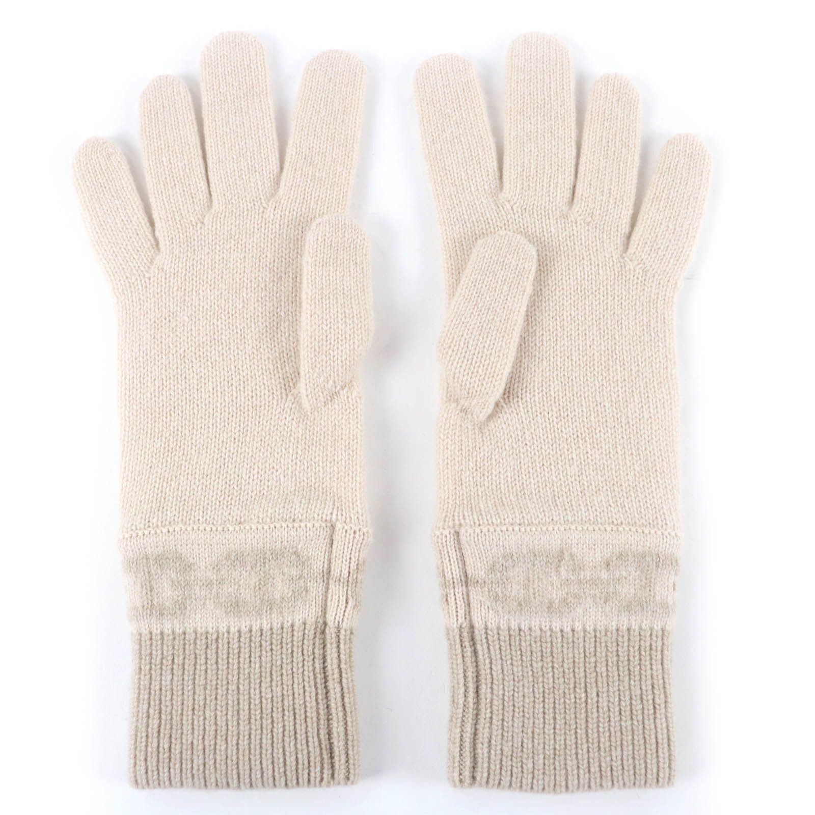 Hermes Hermès Haven Chaine d\'Ancre Knit Cashmere Gloves Size S Textile Gloves DUTY FREE for USA