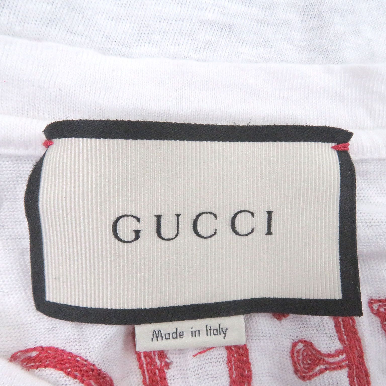 Gucci Gucci Gucci Shisa Japanese pattern Linen T-shirt Textile T-Shirts DUTY FREE for USA Size ONE SIZE - 5 Thumbnail