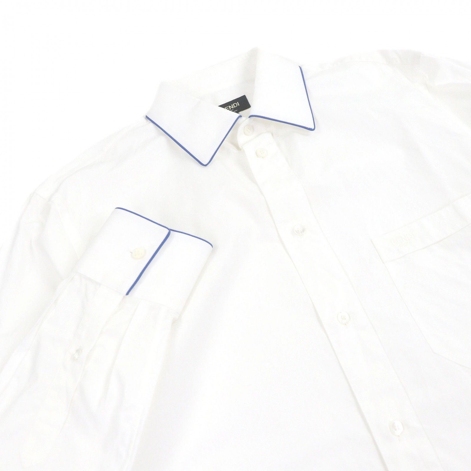 Fendi Fendi Fendi Cotton Long Sleeve Shirt Textile Dress Shirt FS0612 DUTY FREE for USA Size ONE SIZE - 2 Thumbnail