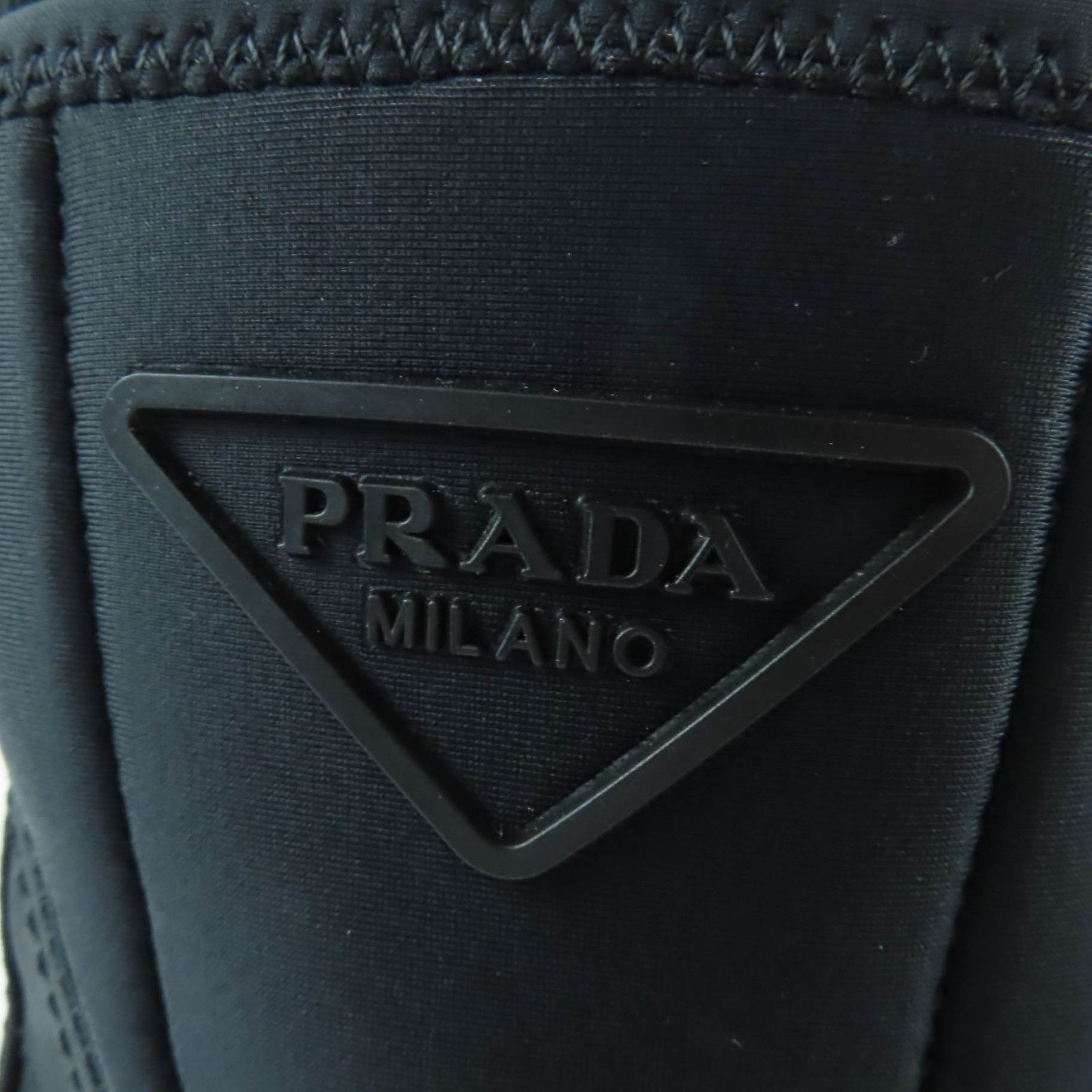 Prada Prada Prada Monolith Re-Nylon Triangle logo gabardine boots Textile Shoes 2UE029 DUTY FREE for USA Size ONE SIZE - 10 Thumbnail