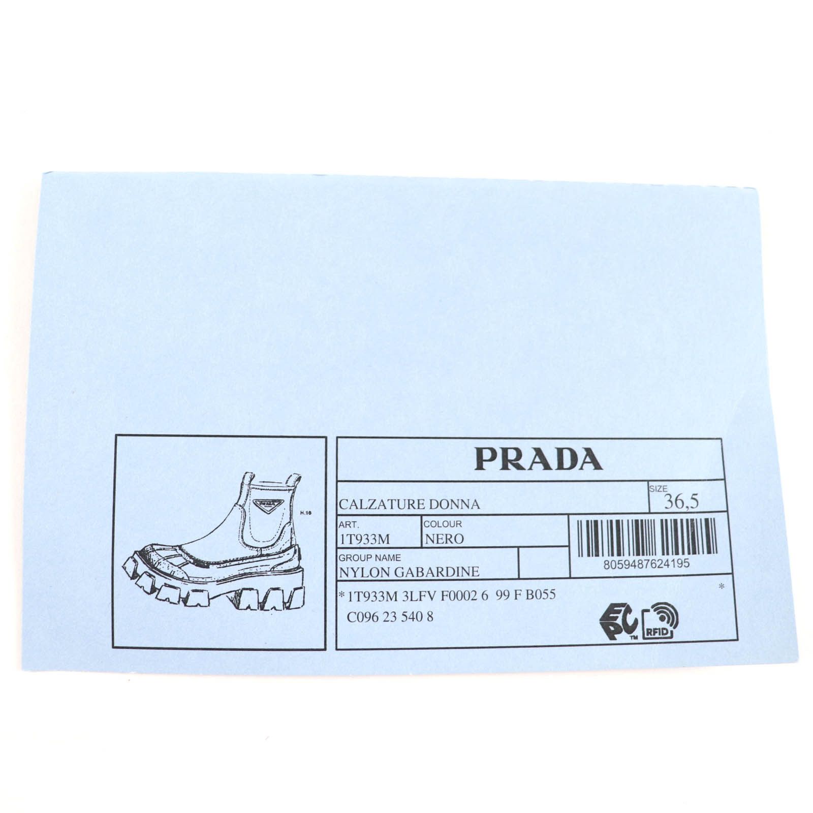 Prada Prada Prada Monolith Re-Nylon Triangle logo gabardine boots Textile Shoes 2UE029 DUTY FREE for USA Size ONE SIZE - 9 Thumbnail