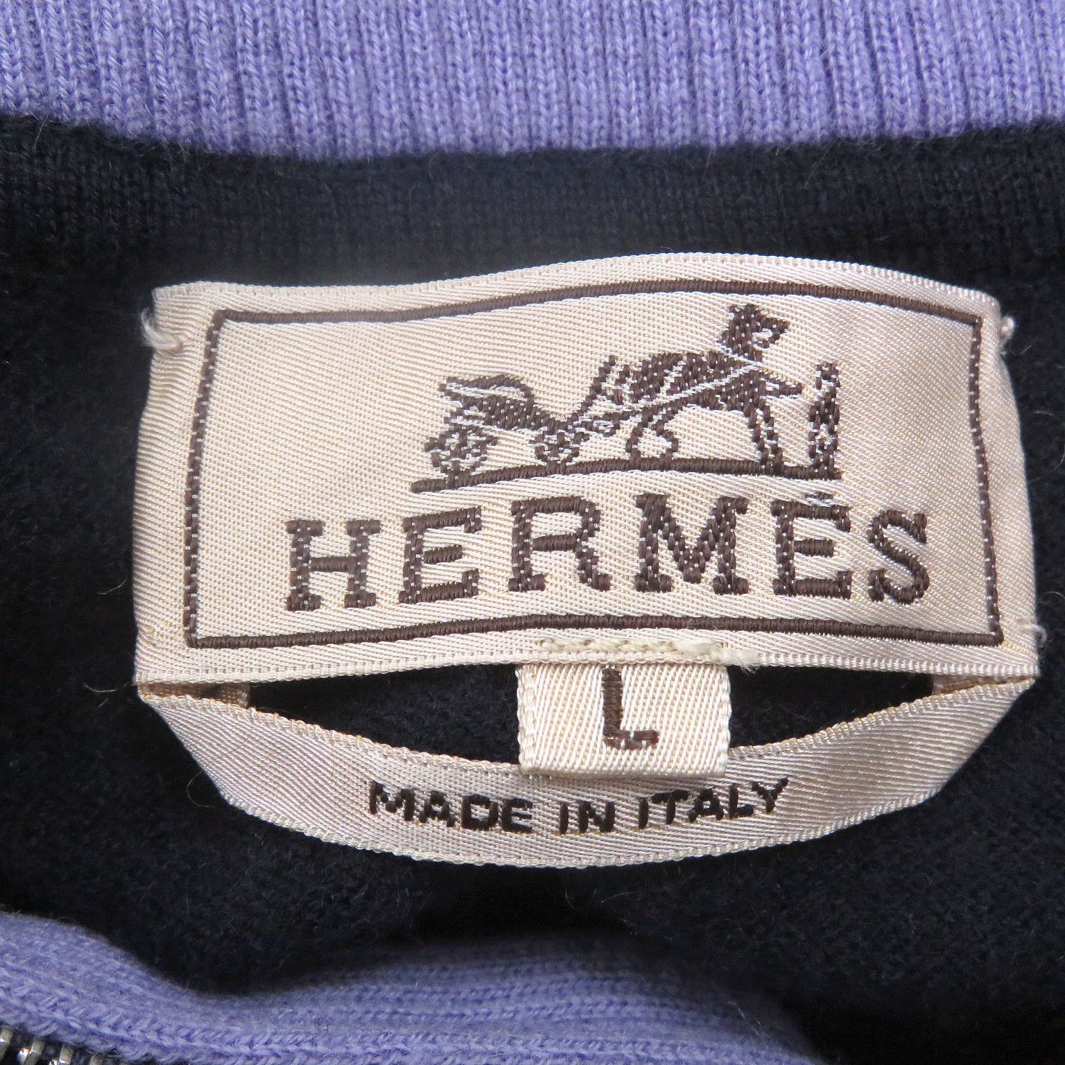 Hermes Hermes Hermès Half-Zip Docking Design Cashmere Knitwear L Textile Tops DUTY FREE for USA Size ONE SIZE - 5 Thumbnail
