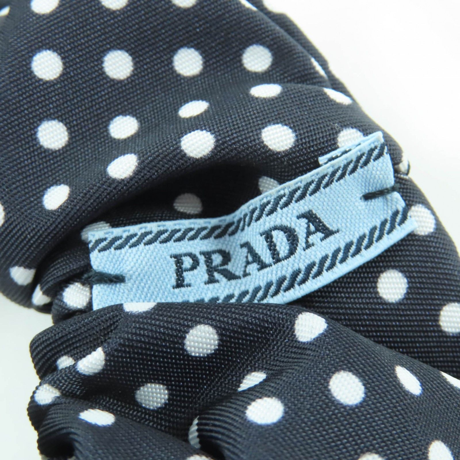 Prada Prada Prada Triangle logo Tessuto Scrunchie Textile Other 1IF015 DUTY FREE for USA Size ONE SIZE - 8 Thumbnail