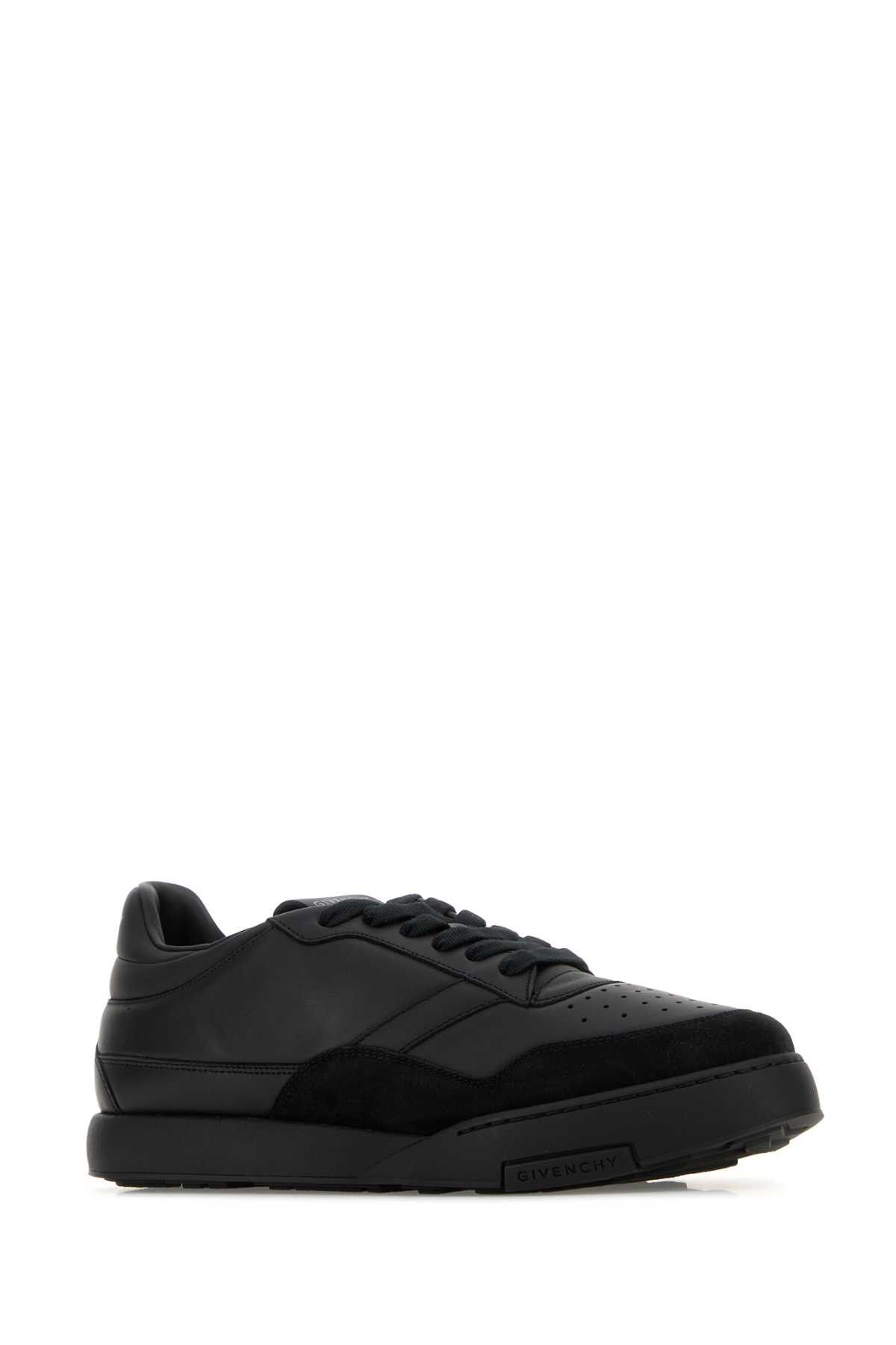 Givenchy Black Leather Givenchy Yard Sneakers Size US 9.5 / EU 42-43 - 2 Thumbnail