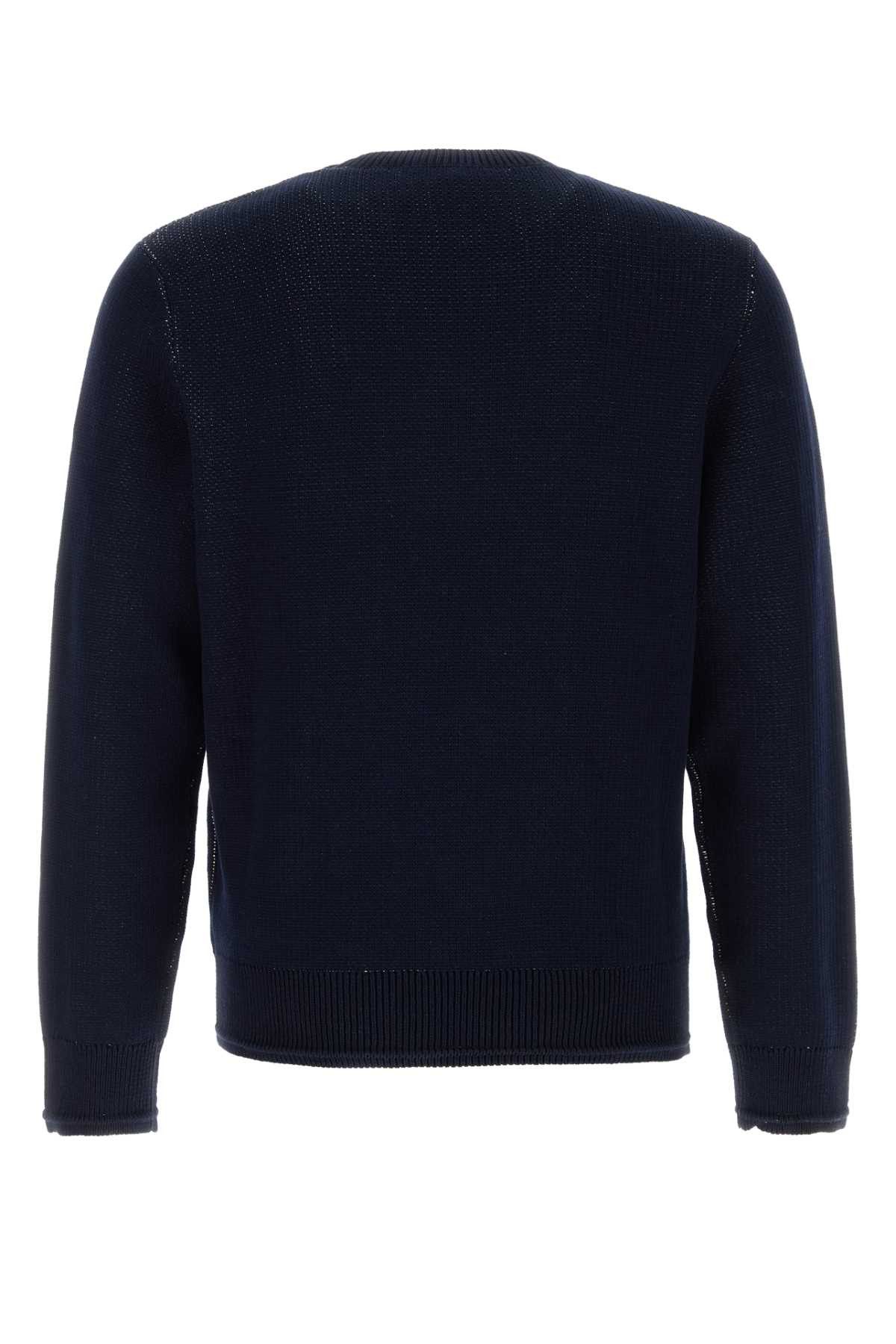 Givenchy Midnight Blue Cotton Sweater Size US XL / EU 56 / 4 - 2 Thumbnail