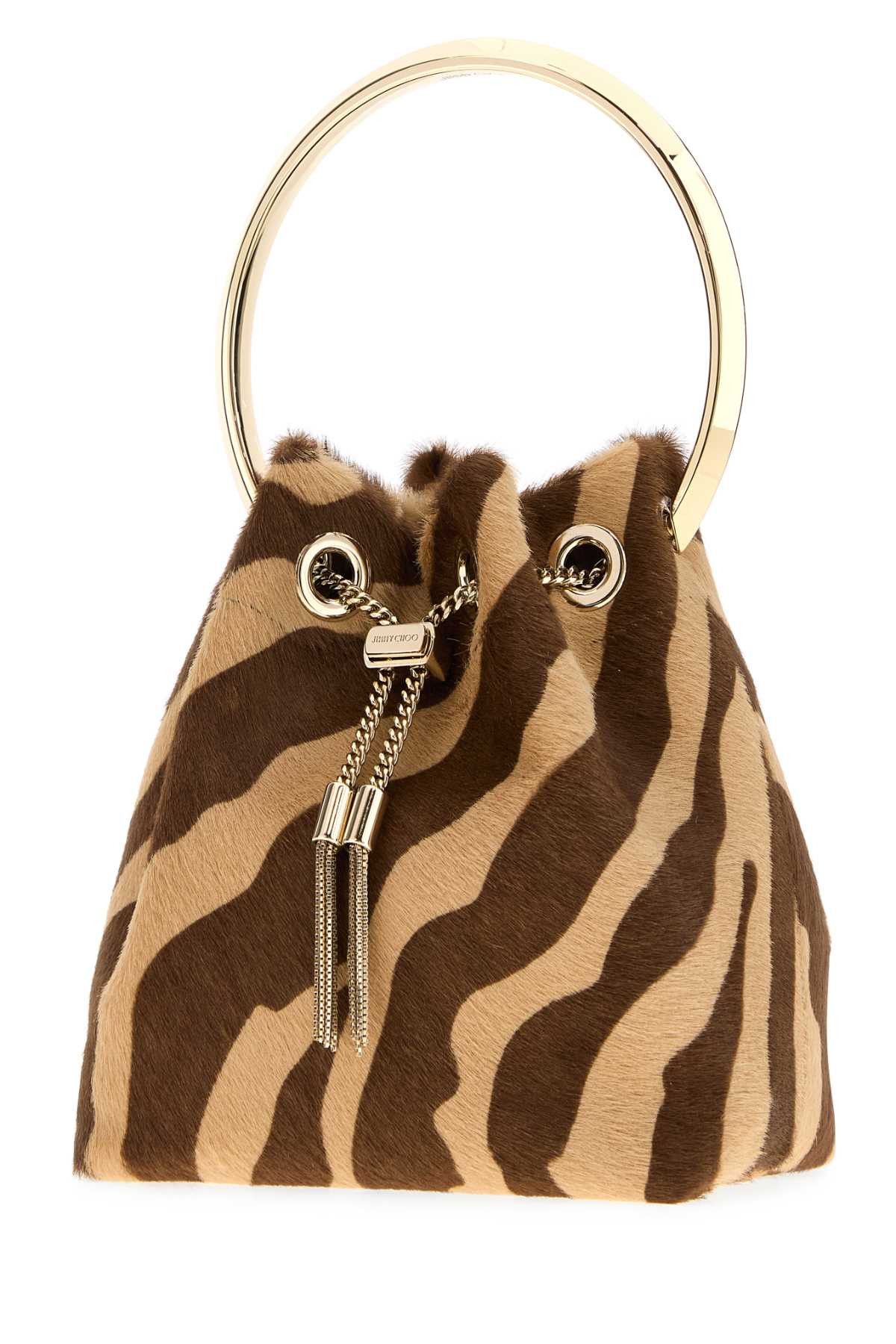 Jimmy Choo Printed Calf Hair Bon Bon Bucket Bag Size ONE SIZE - 2 Thumbnail