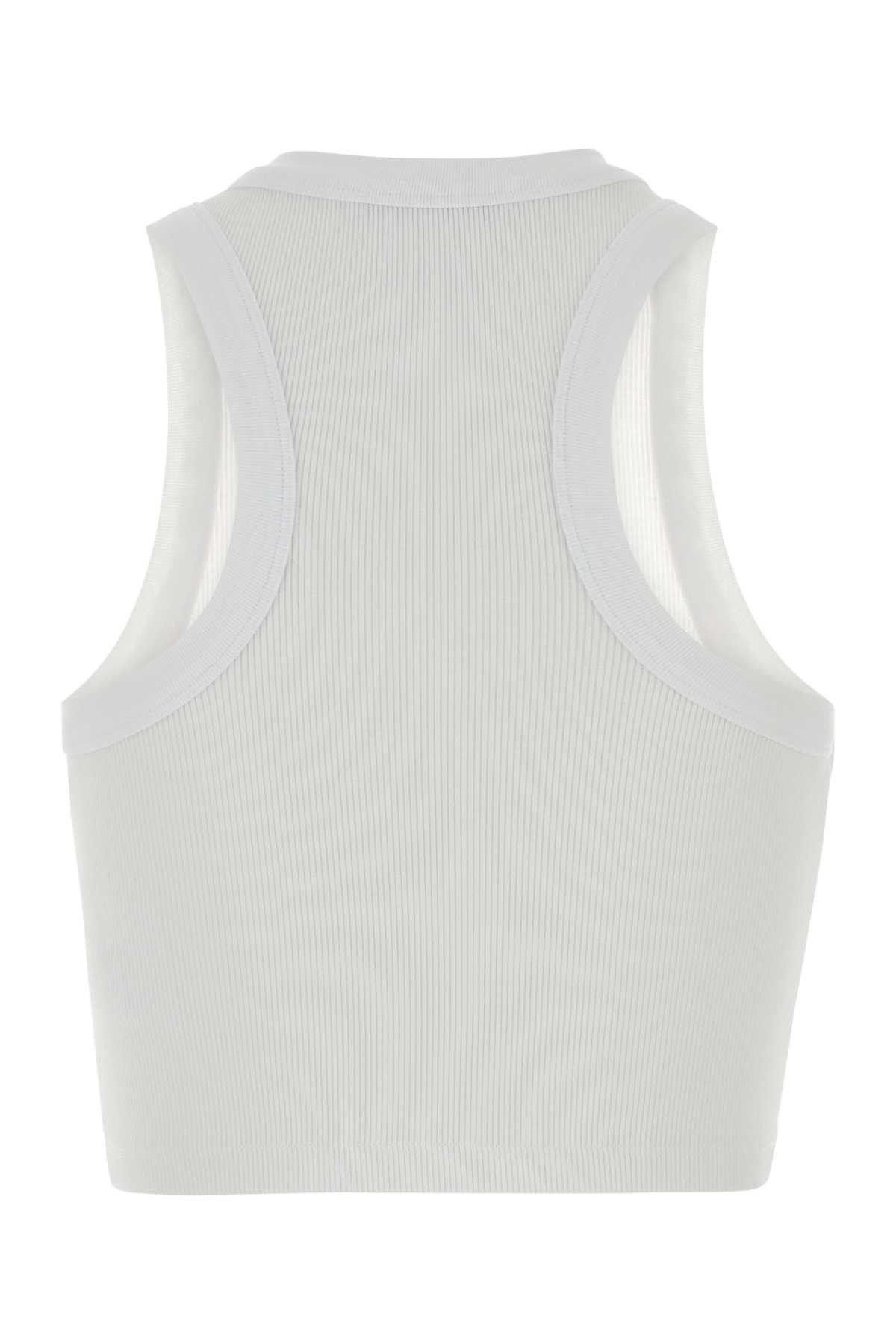 Givenchy White Stretch Cotton Crop-Top Size XS / US 0-2 / IT 36-38 - 2 Thumbnail