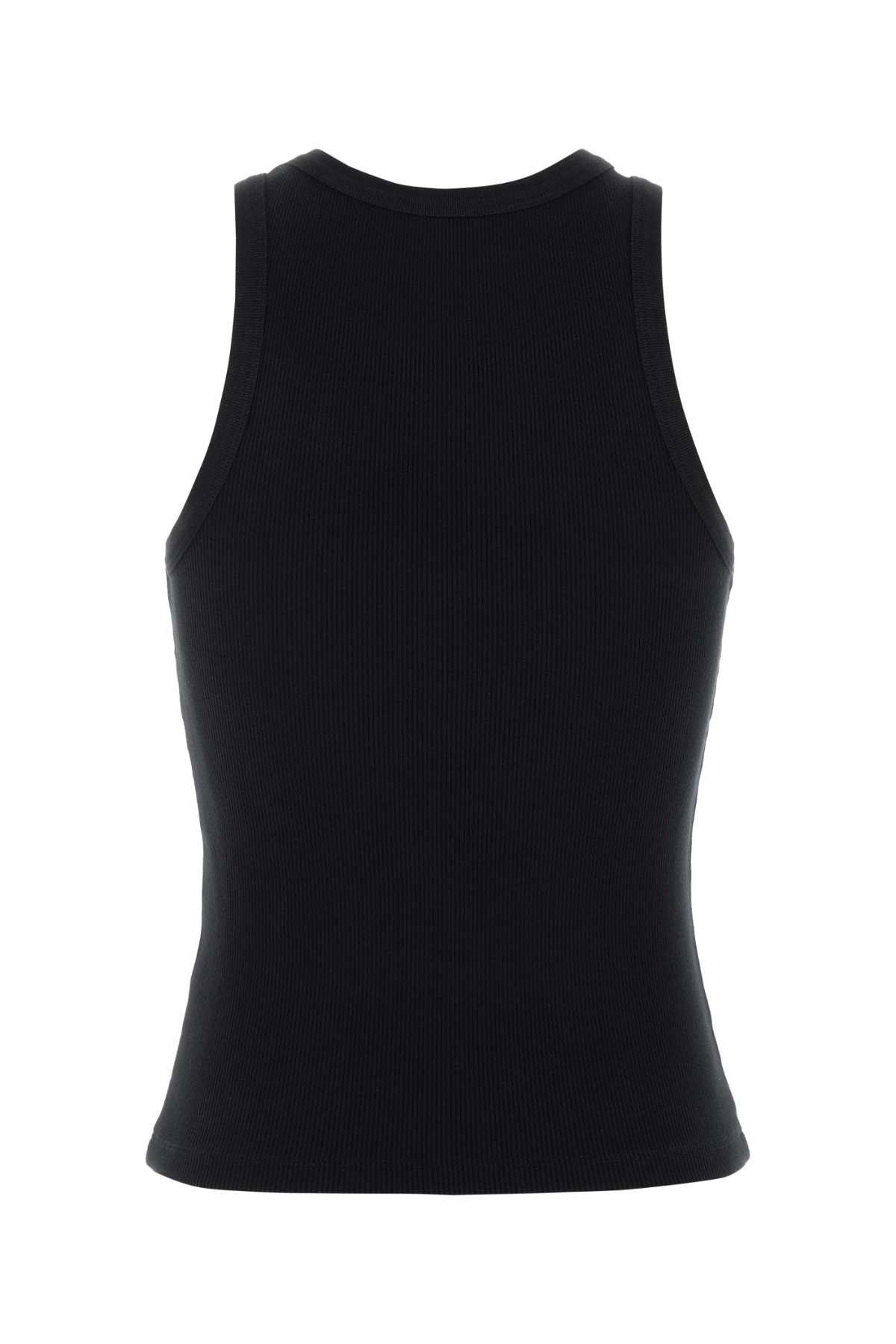 Givenchy Black Stretch Cotton Tank Top Size L / US 10 / IT 46 - 2 Thumbnail