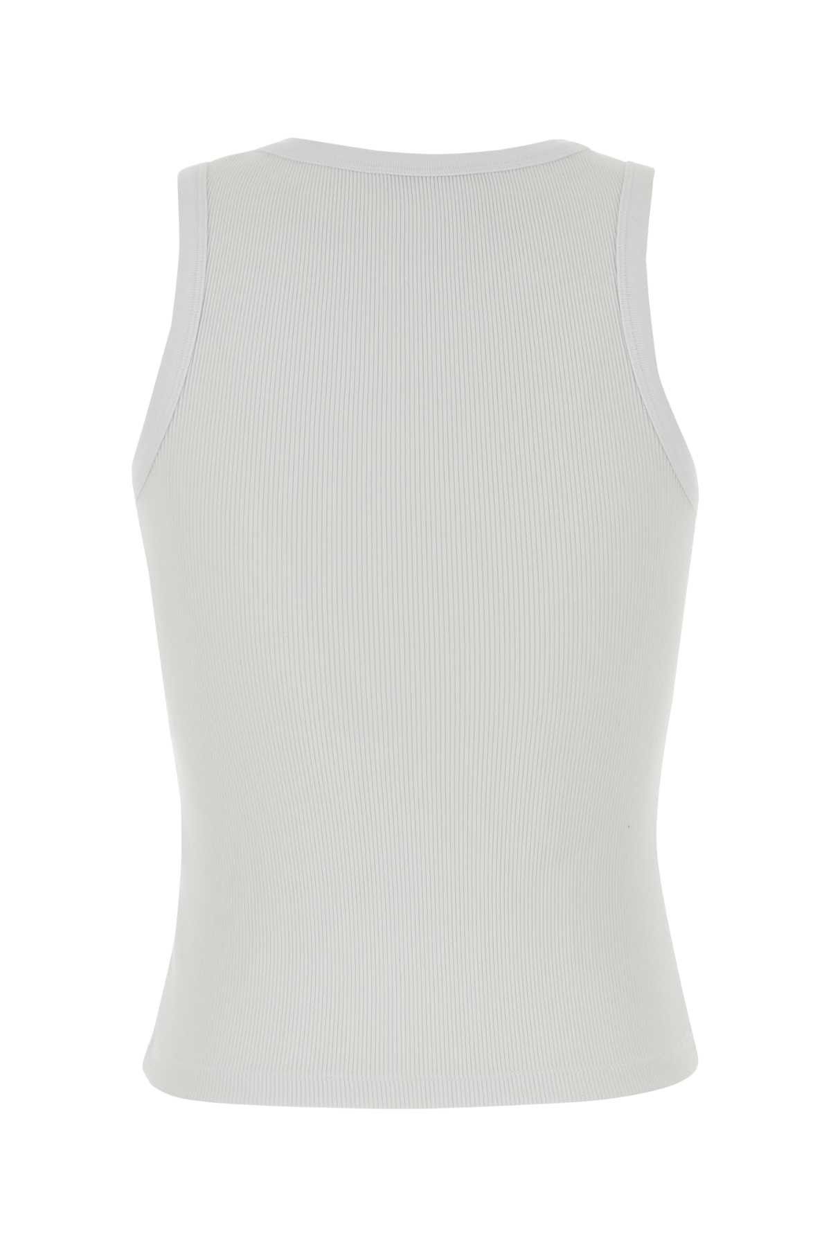 Givenchy White Stretch Cotton Tank Top Size M / US 6-8 / IT 42-44 - 2 Thumbnail