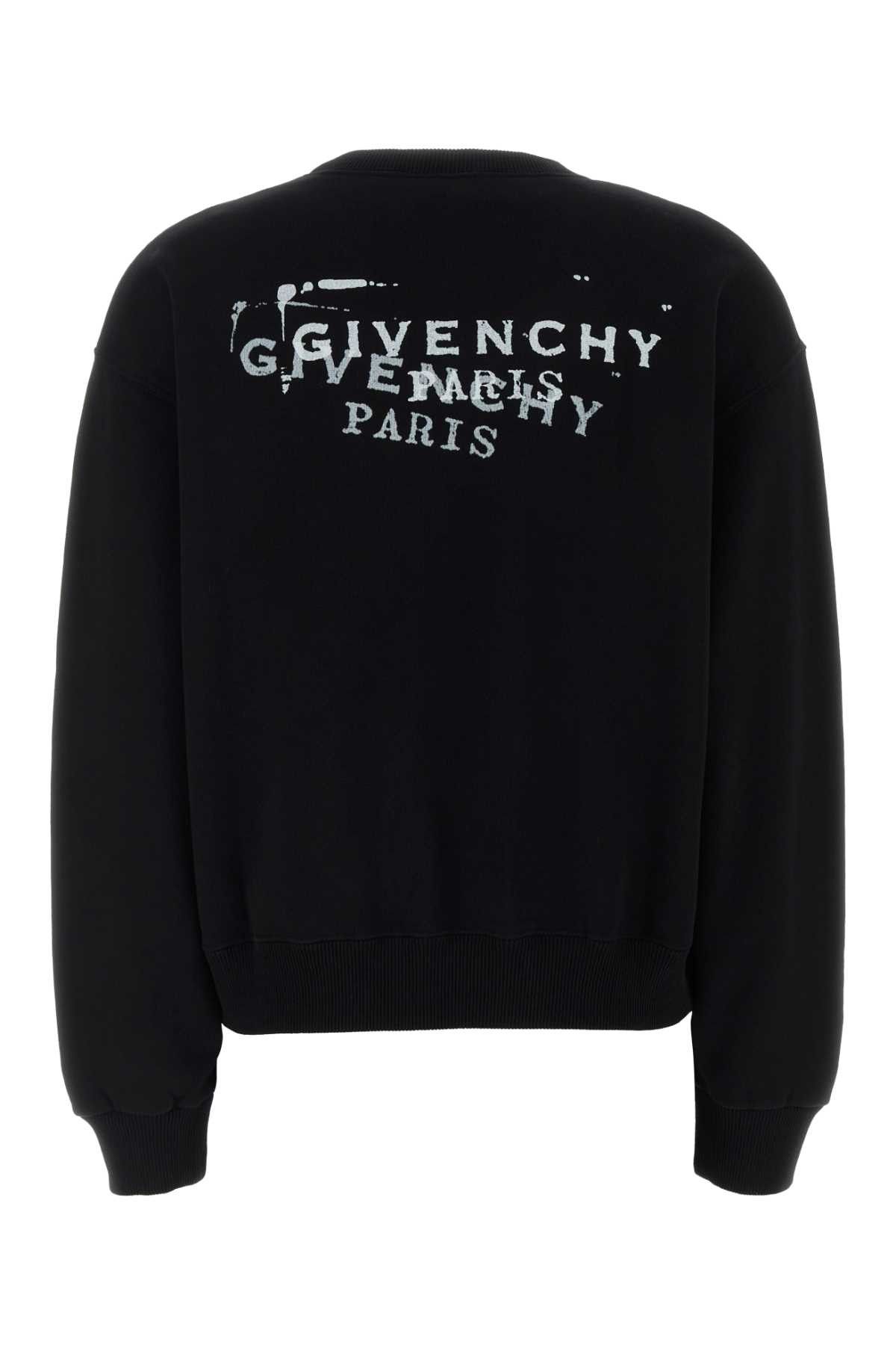 Givenchy Black Cotton Sweatshirt Size XS / US 0-2 / IT 36-38 - 2 Thumbnail
