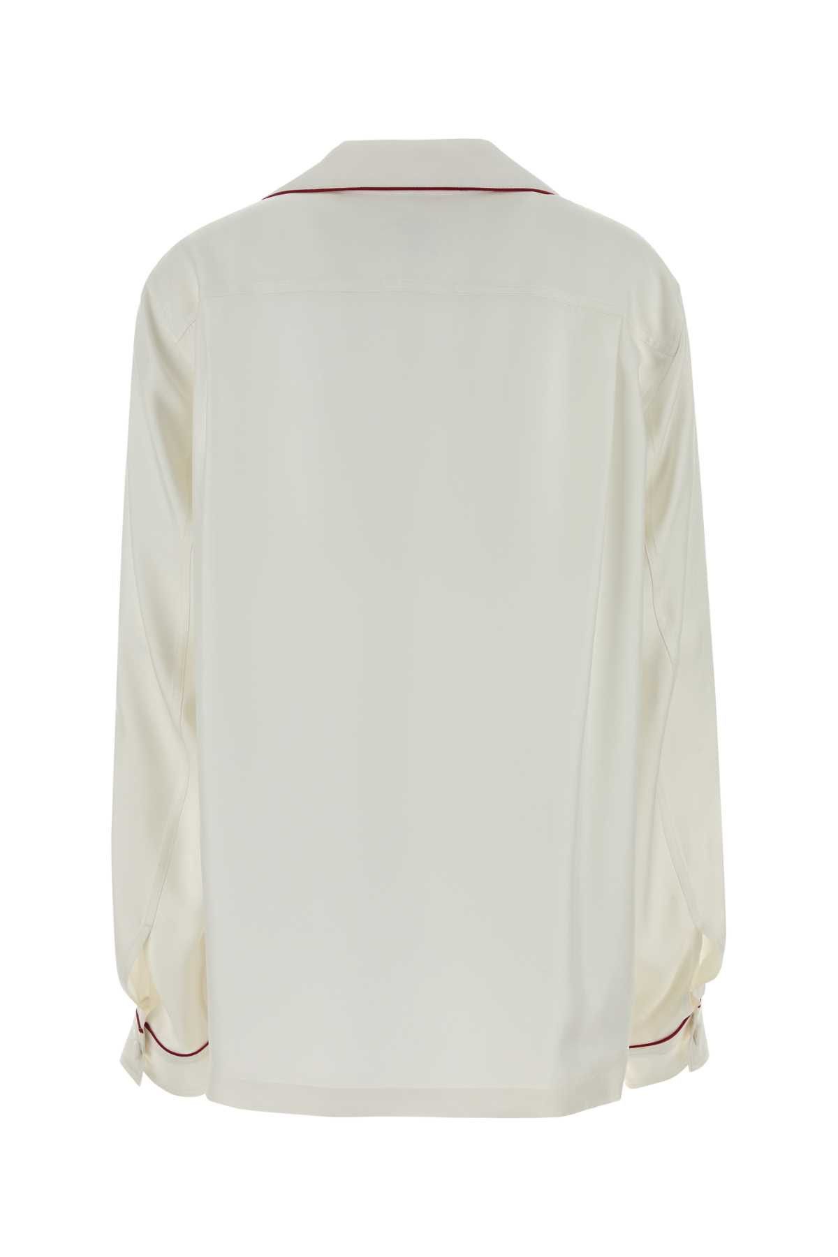 Tom Ford White Silk Shirt Size M / US 6-8 / IT 42-44 - 2 Thumbnail