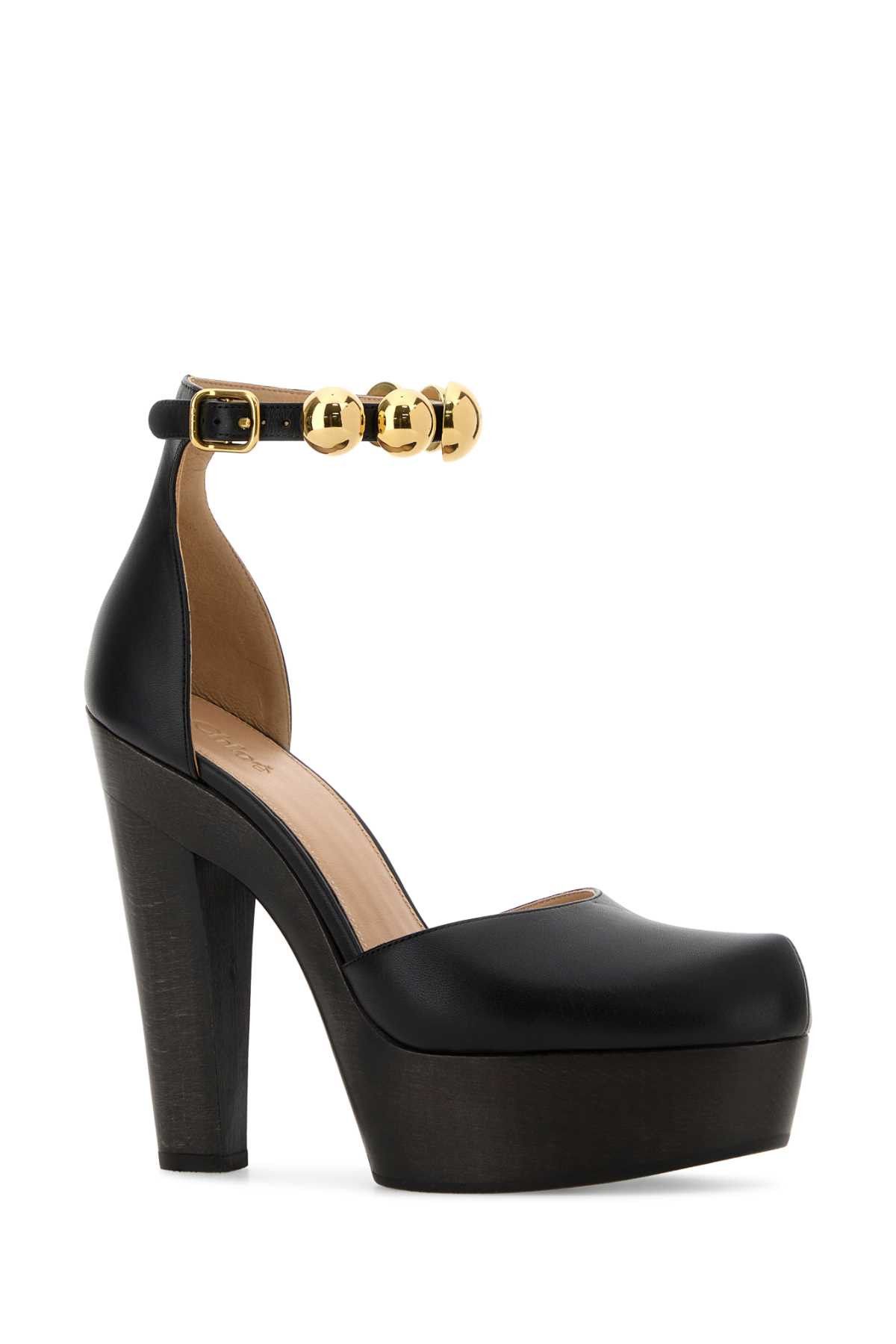 Chloe Black Leather Lola Pumps Size US 6 / IT 36 - 2 Thumbnail