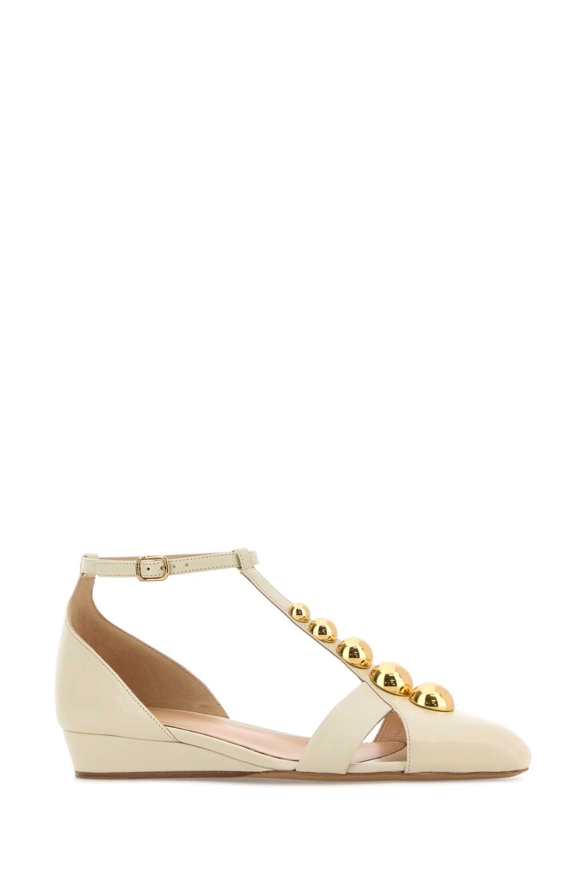 Chloe Cream Leather Cleia Ballerinas Size US 8.5 / IT 38.5 - 2 Thumbnail