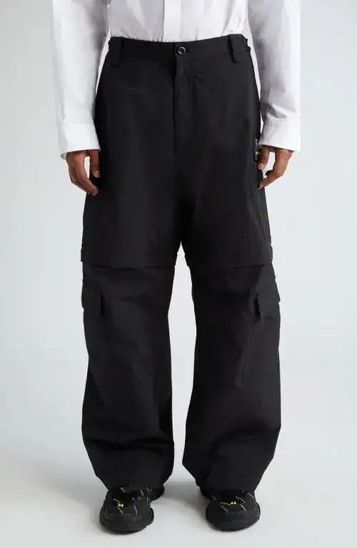 Balenciaga Zip-Off Ripstop Cargo Pants in Black Size US 28 / EU 44 - 4 Thumbnail